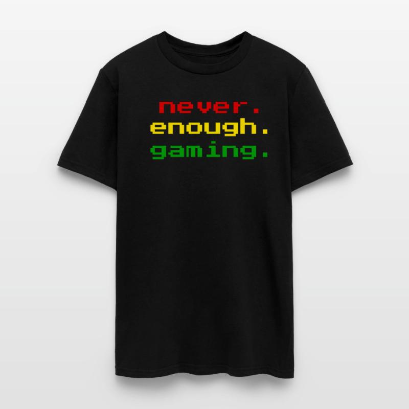 never. enough. gaming. Retro Font Design