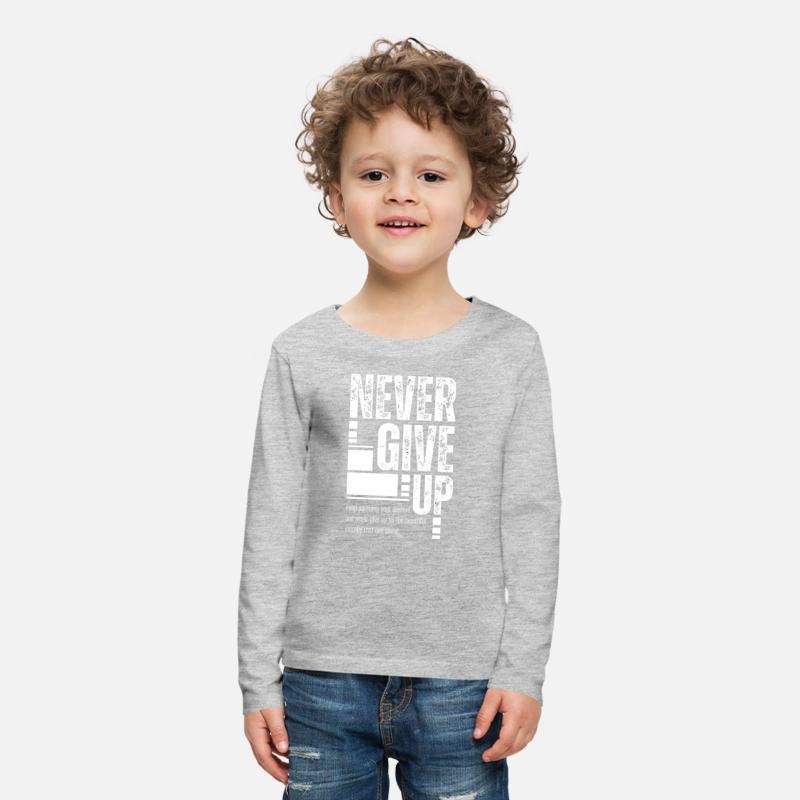 Never Give Up Motivational Quote Design