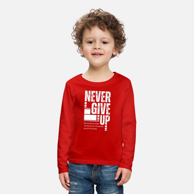 Never Give Up Motivational Quote Design