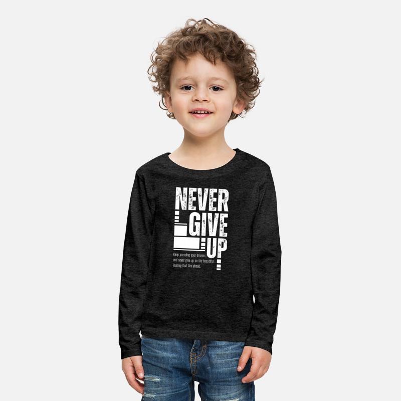 Never Give Up Motivational Quote Design