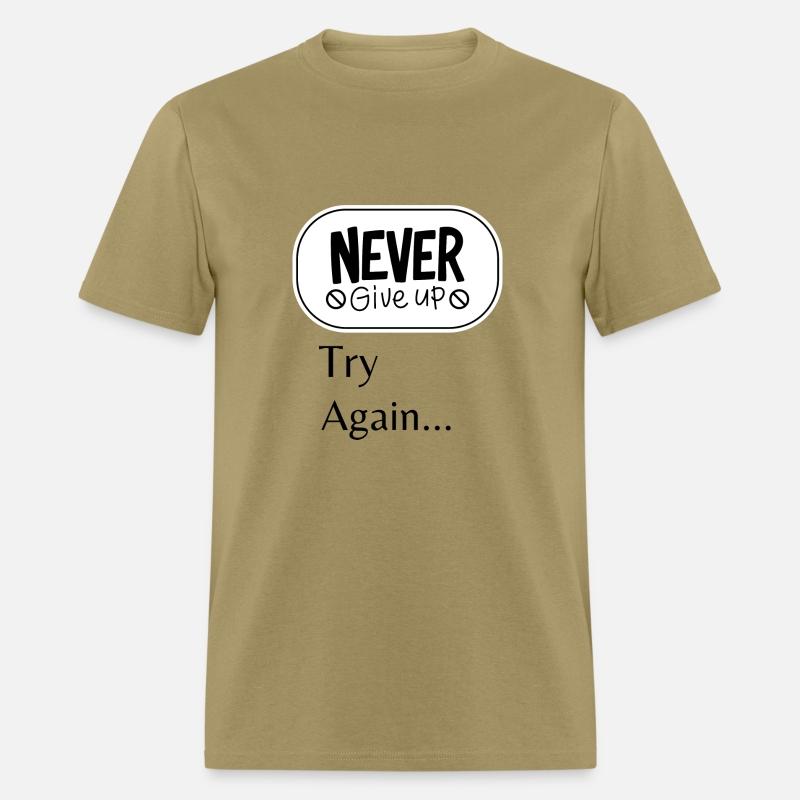 Never give up Try again