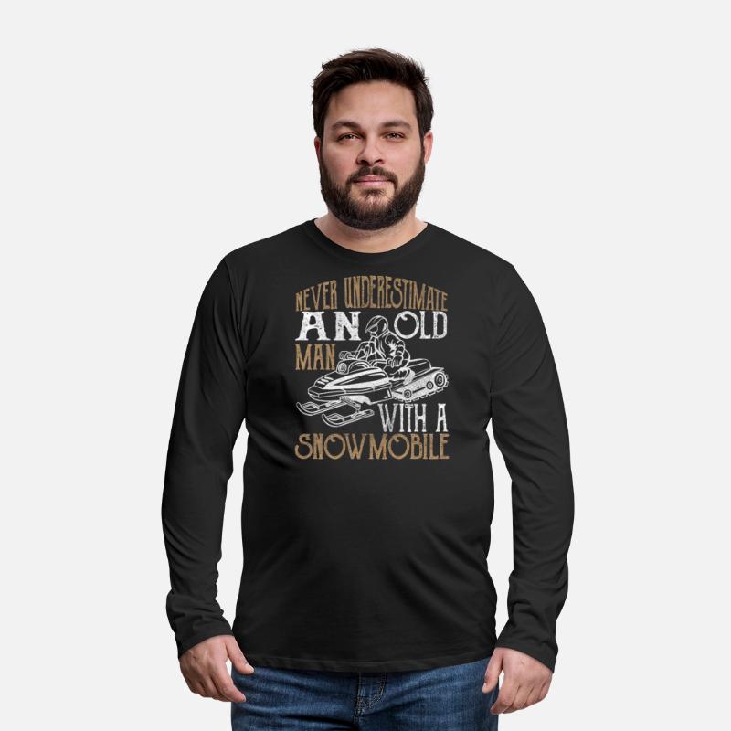 Never underestimate an old man with a snowmobile