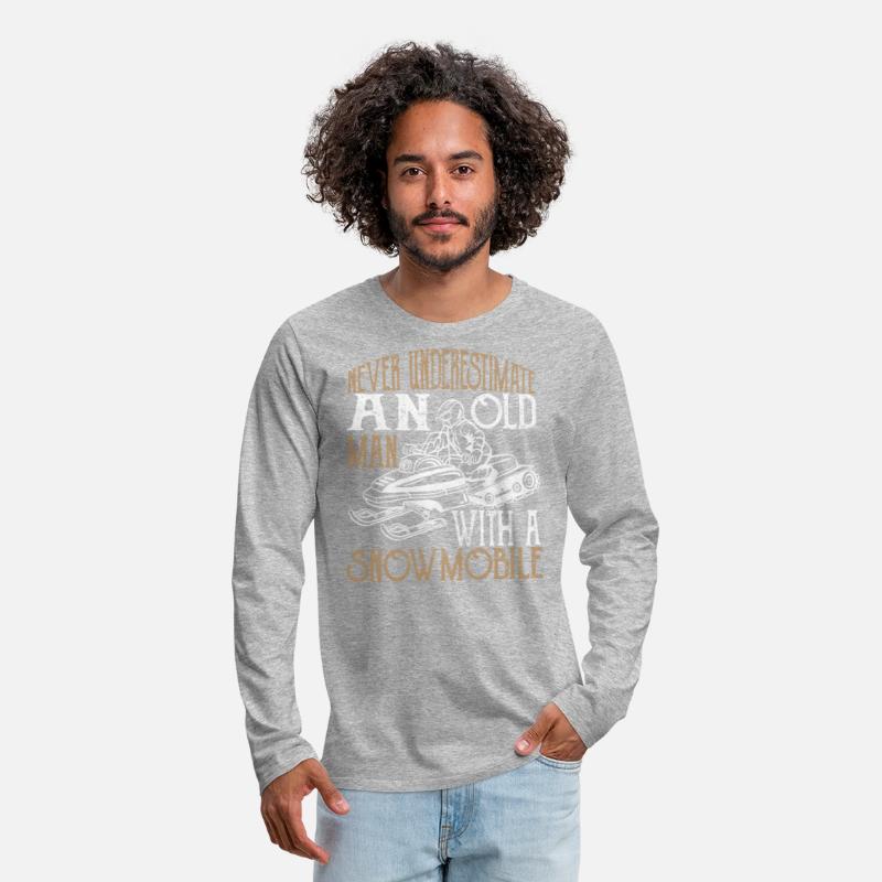 Never underestimate an old man with a snowmobile