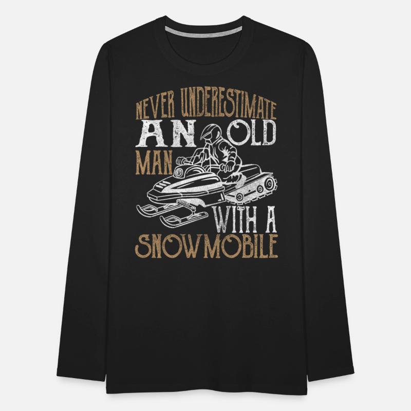 Never underestimate an old man with a snowmobile