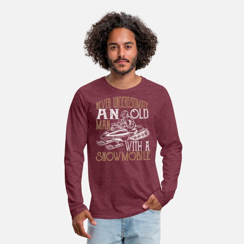 Never underestimate an old man with a snowmobile