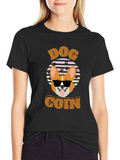 Dog Coin Graphic T-Shirt - Funny Crypto Tee