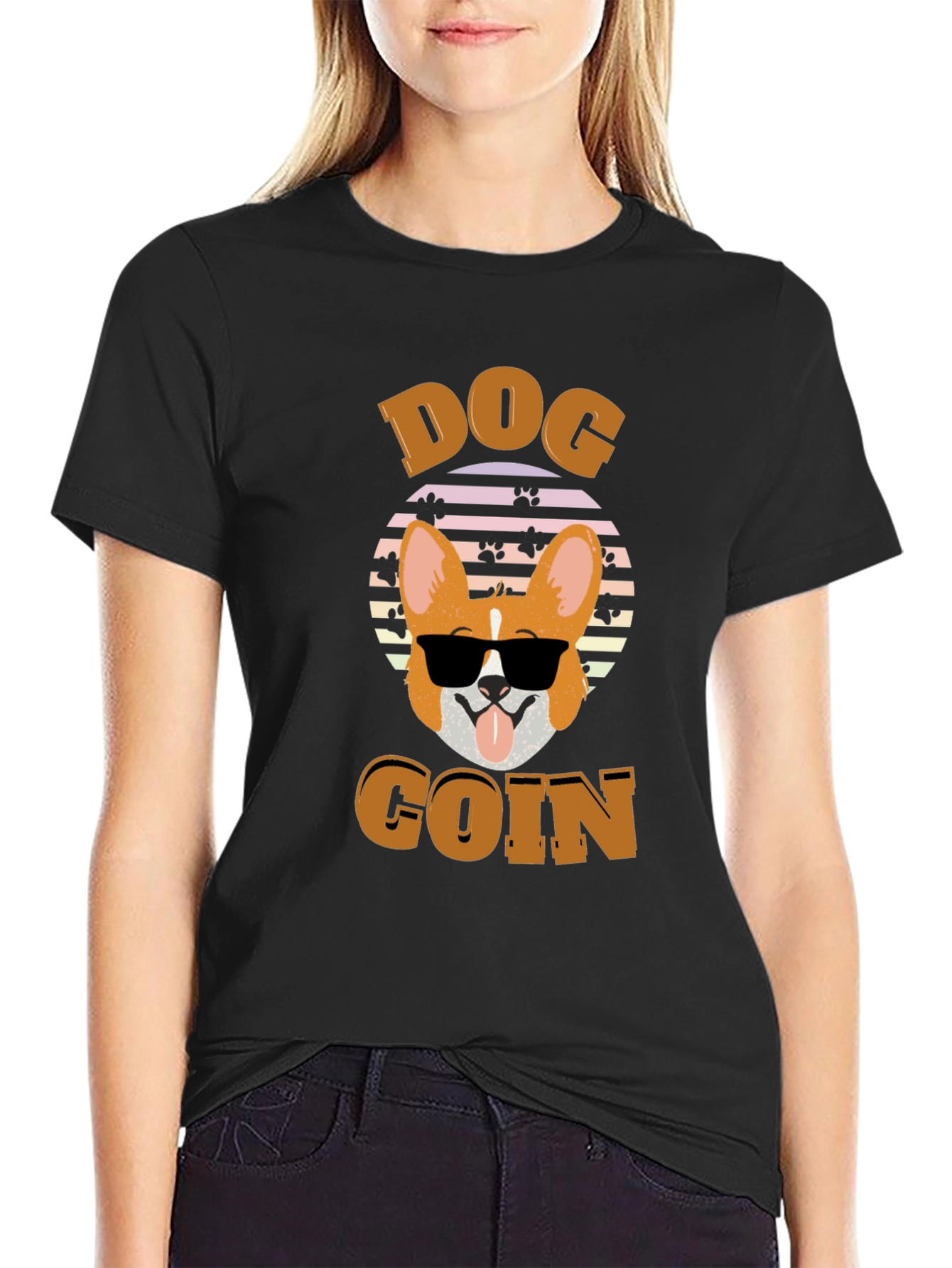 Dog Coin Graphic T-Shirt - Funny Crypto Tee