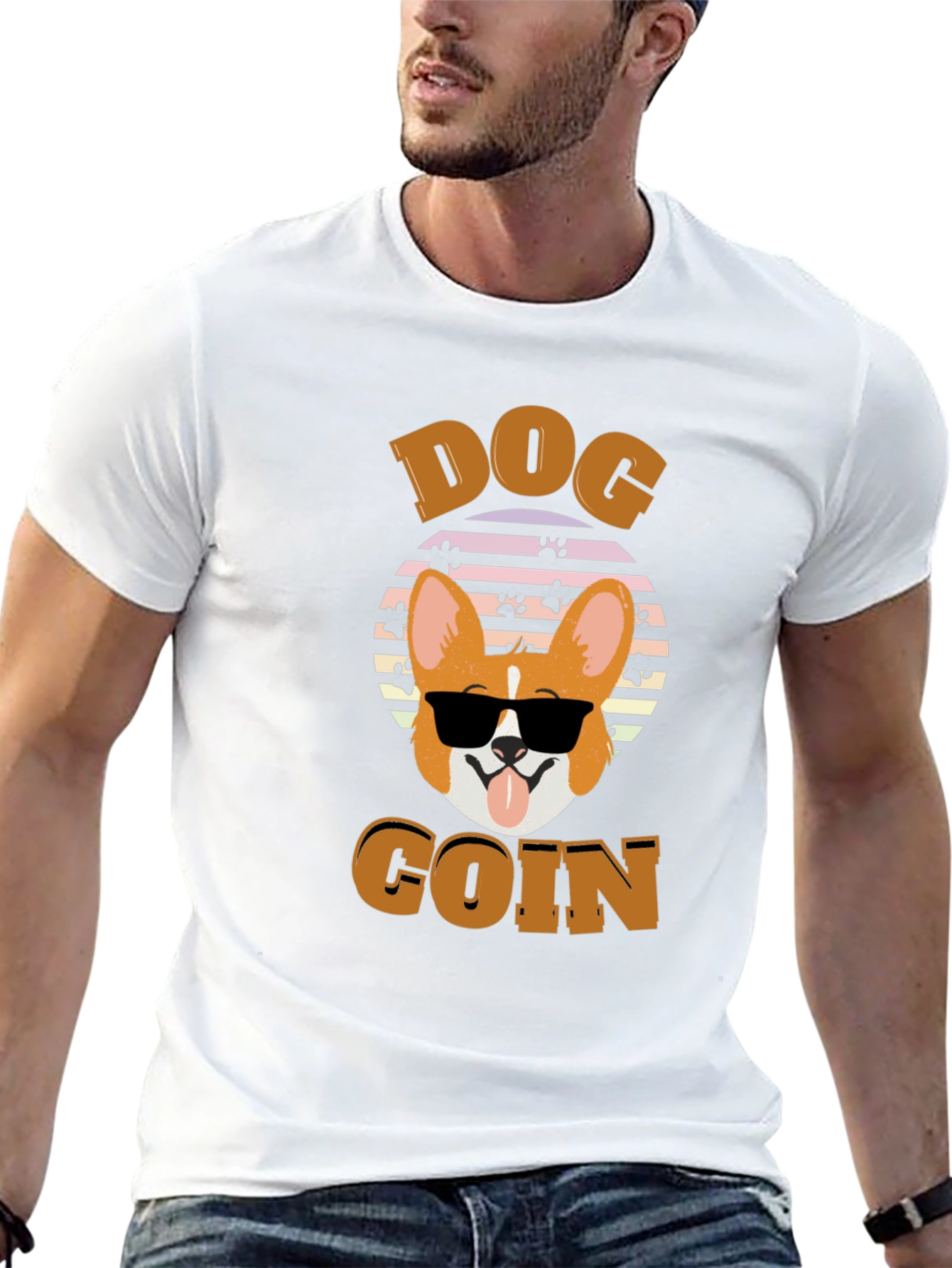Dog Coin Graphic T-Shirt - Funny Crypto Tee