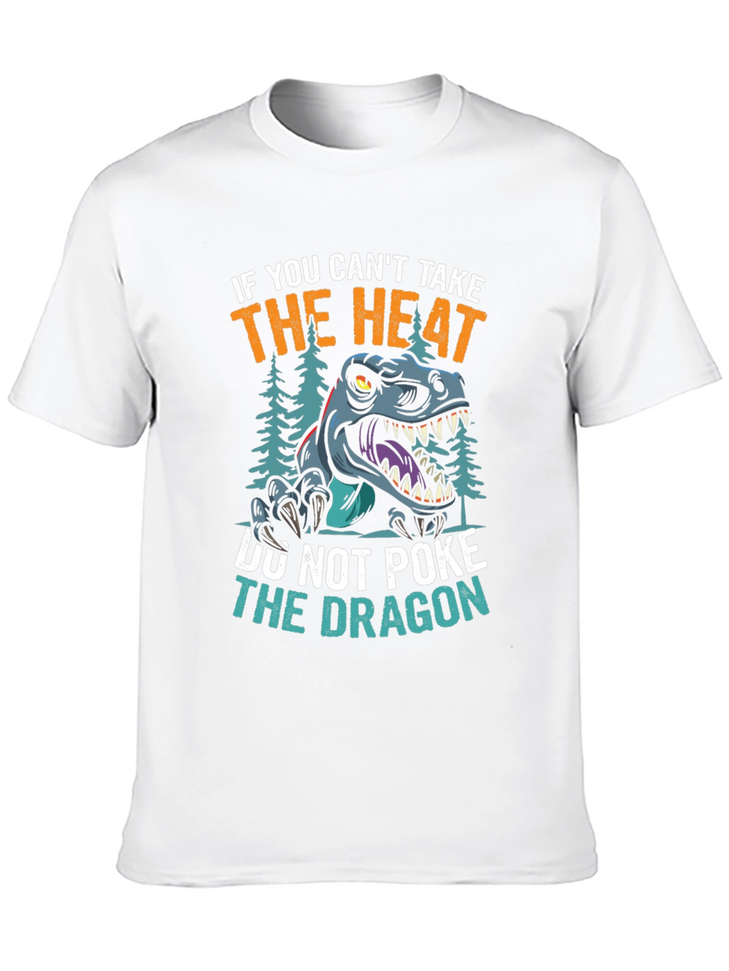 Black Dont Poke the Dragon Graphic T-Shirt