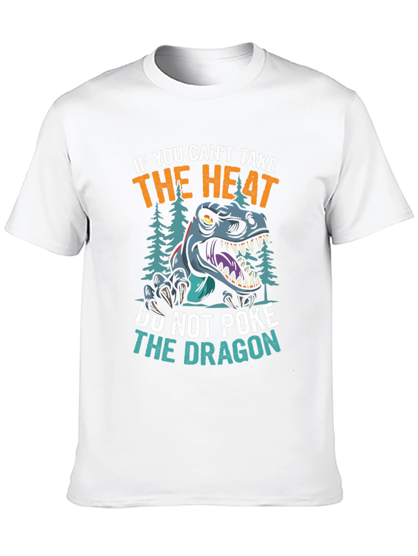 Black Dont Poke the Dragon Graphic T-Shirt