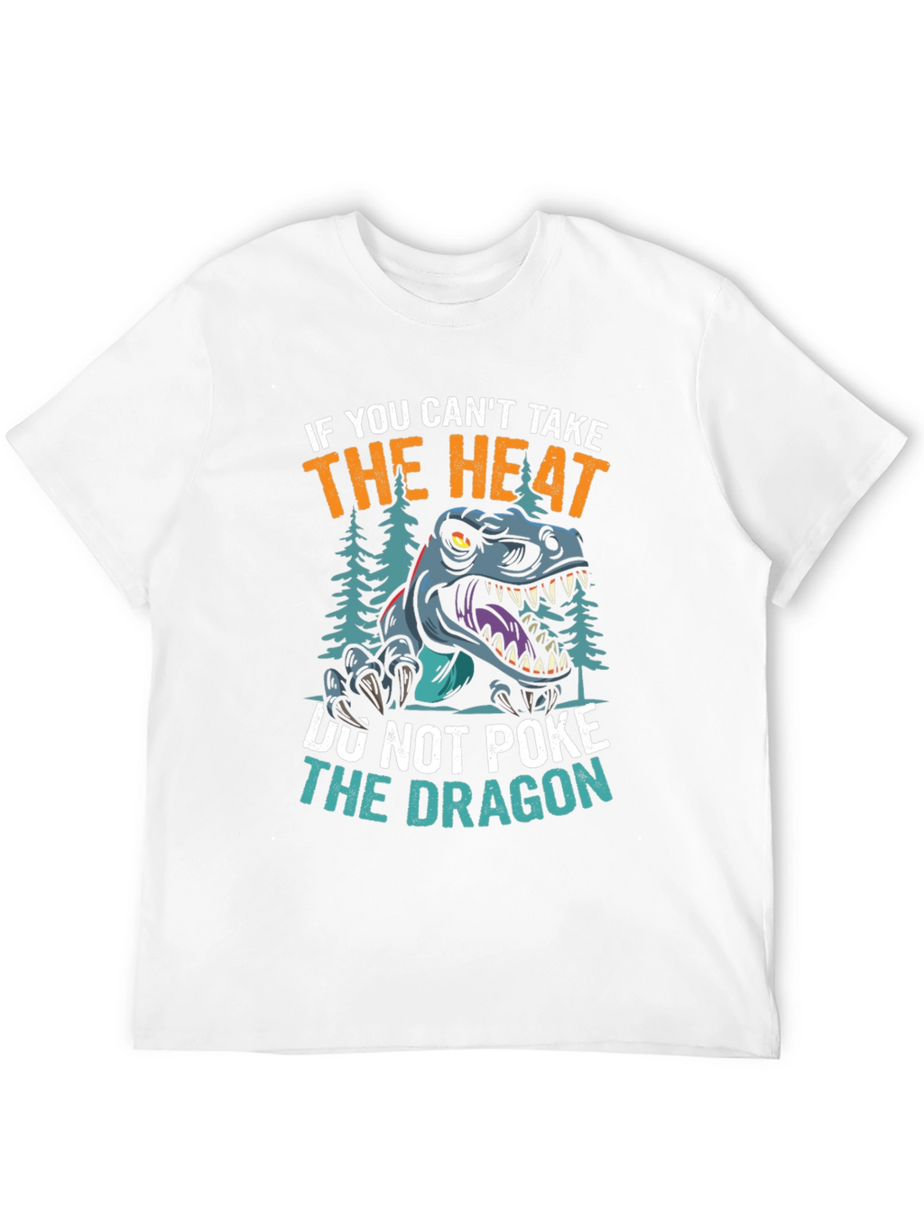 Black Dont Poke the Dragon Graphic T-Shirt