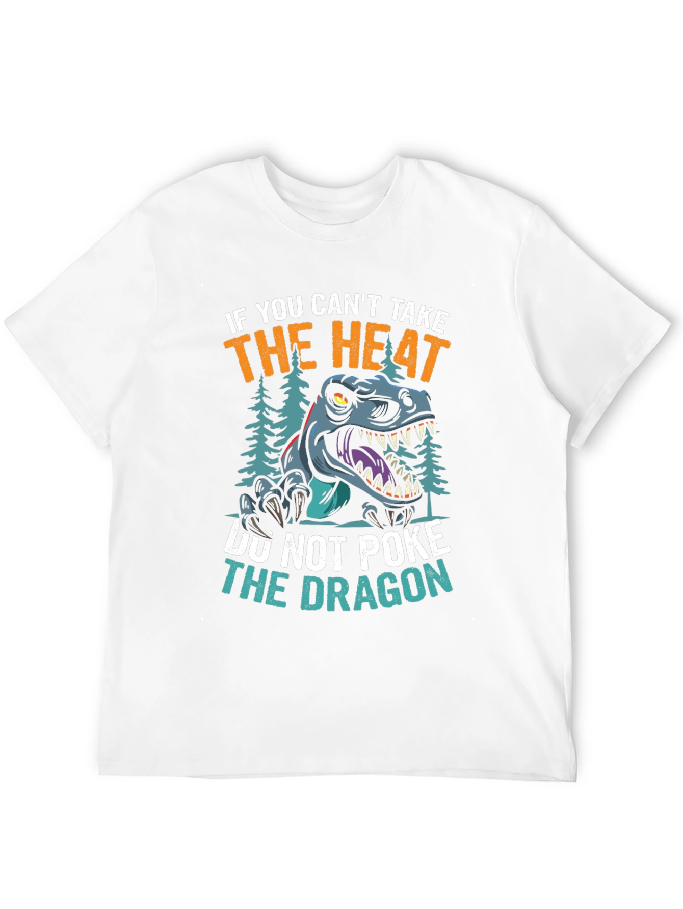 Black Dont Poke the Dragon Graphic T-Shirt