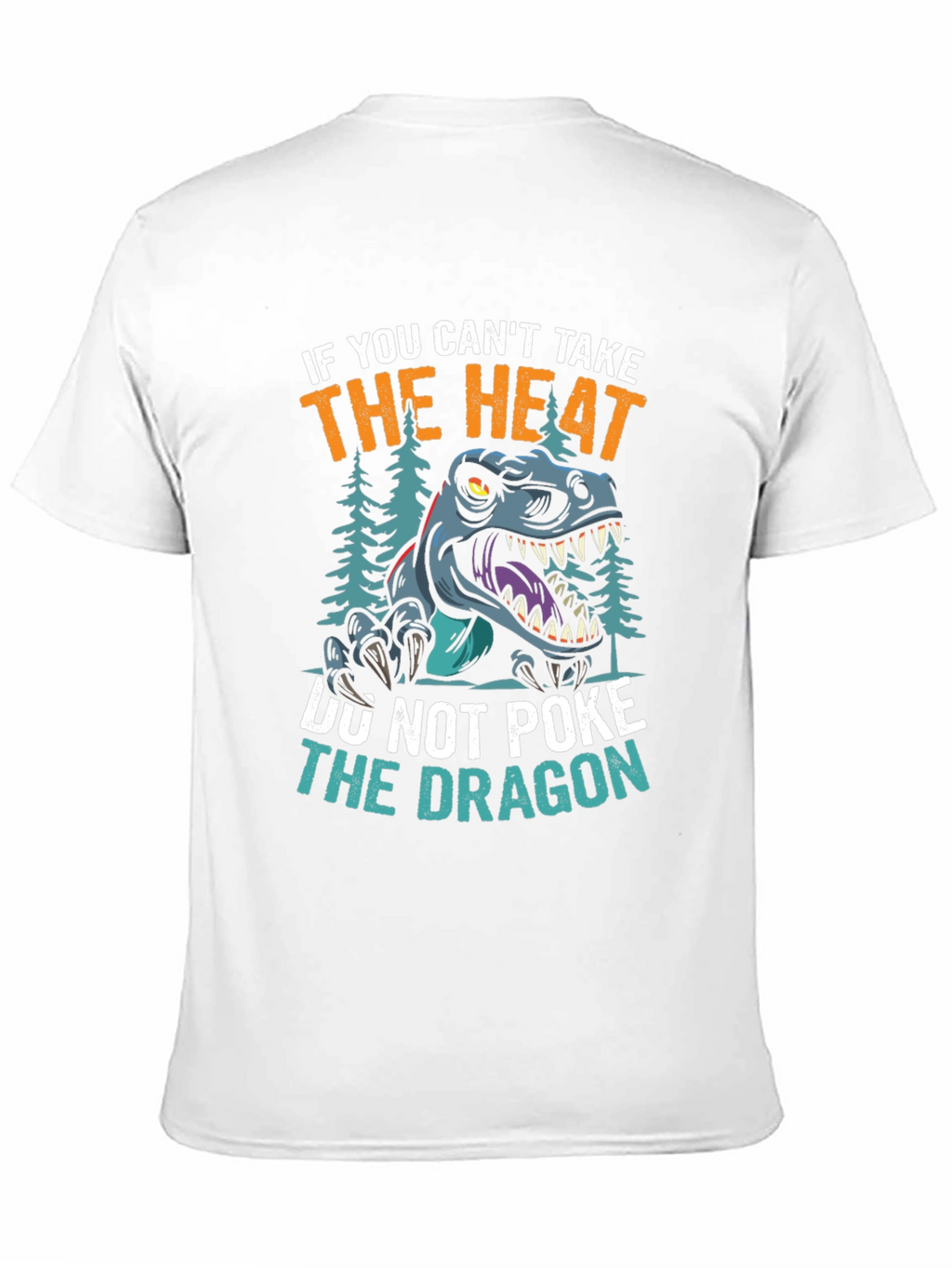 Black Dont Poke the Dragon Graphic T-Shirt