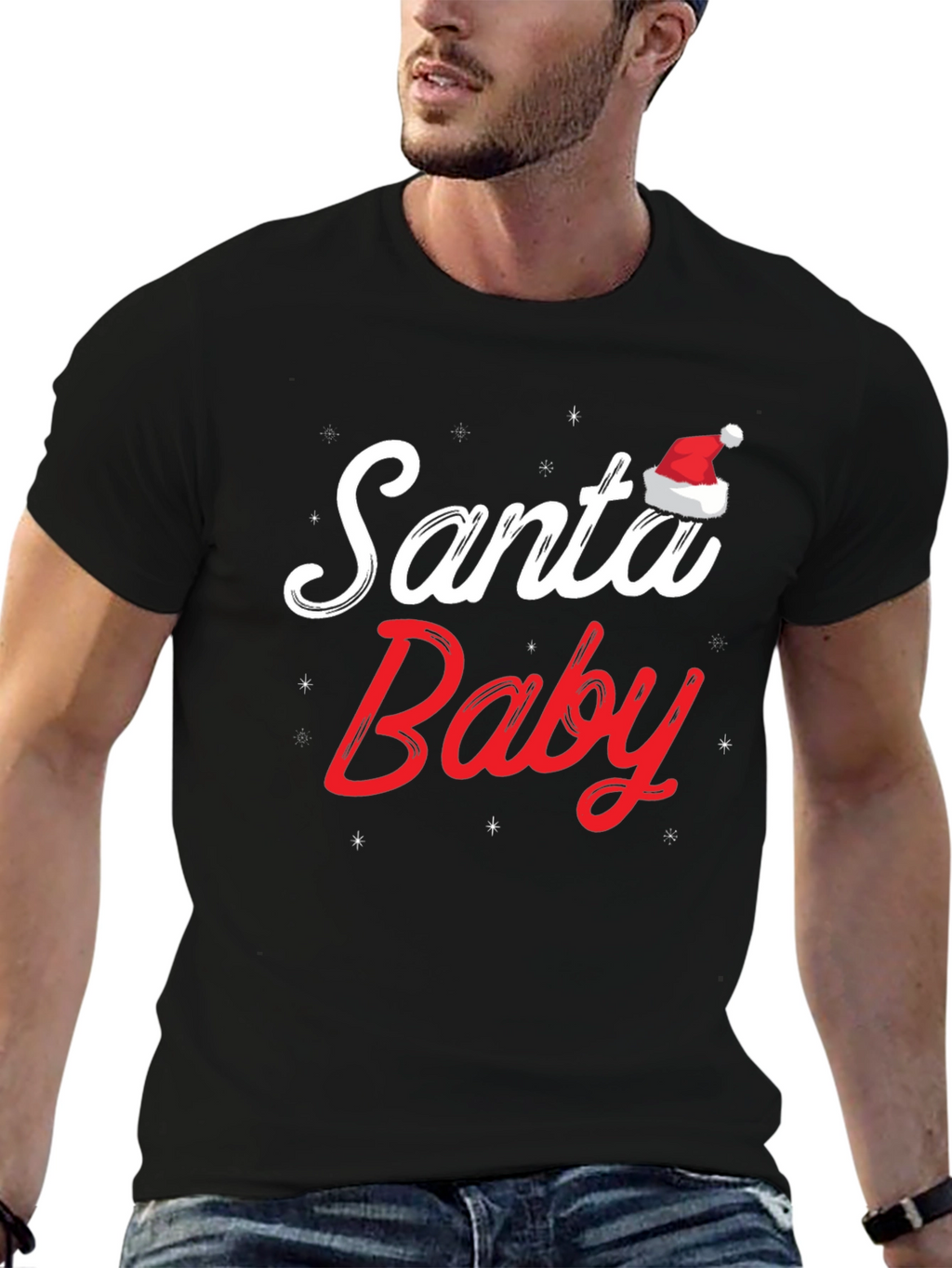 Santa Baby Christmas Graphic T-Shirt