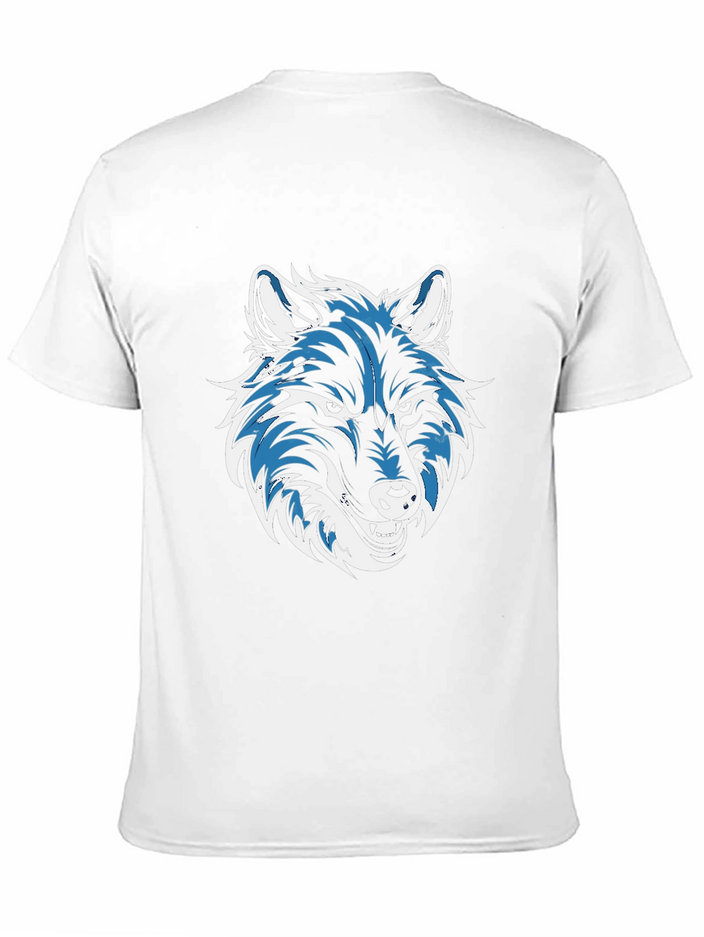 Cool Wolf Graphic Print Black T-Shirt