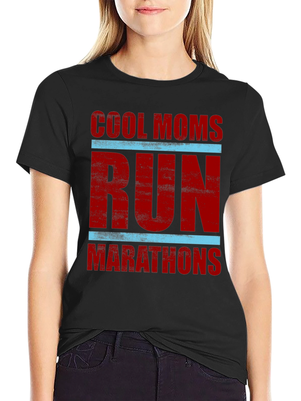 Cool Moms Run Marathons Graphic T-Shirt