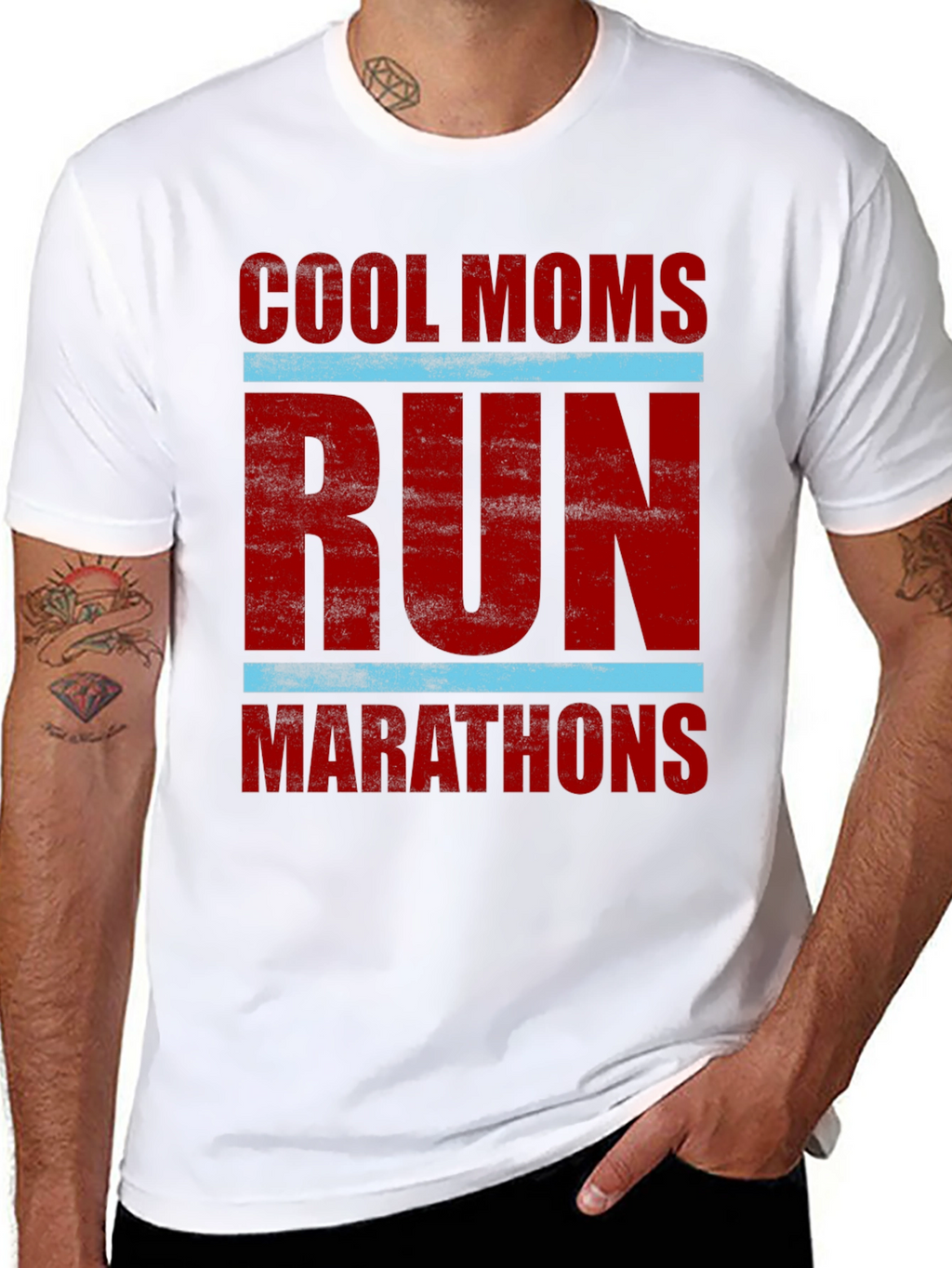 Cool Moms Run Marathons Graphic T-Shirt