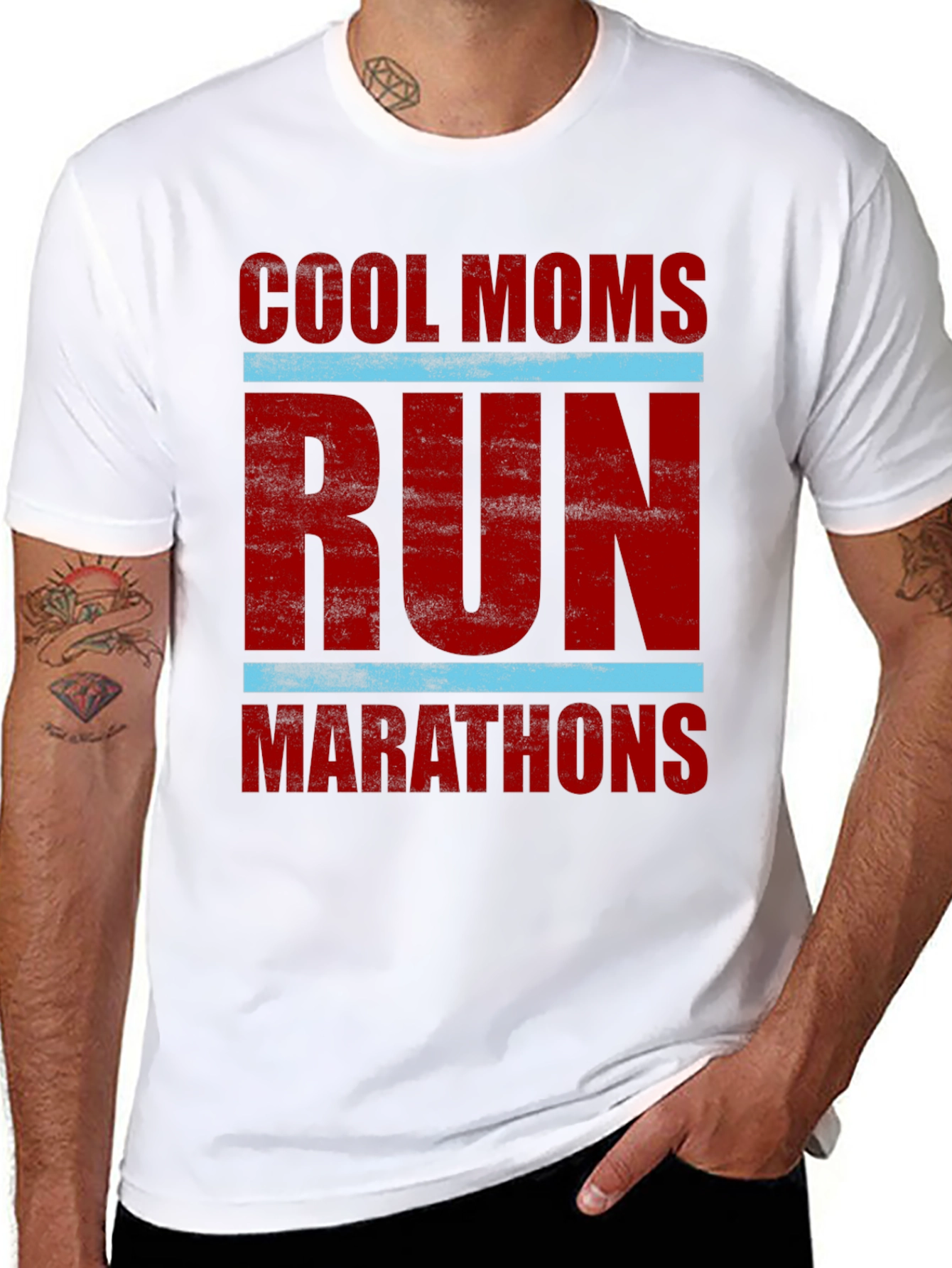 Cool Moms Run Marathons Graphic T-Shirt