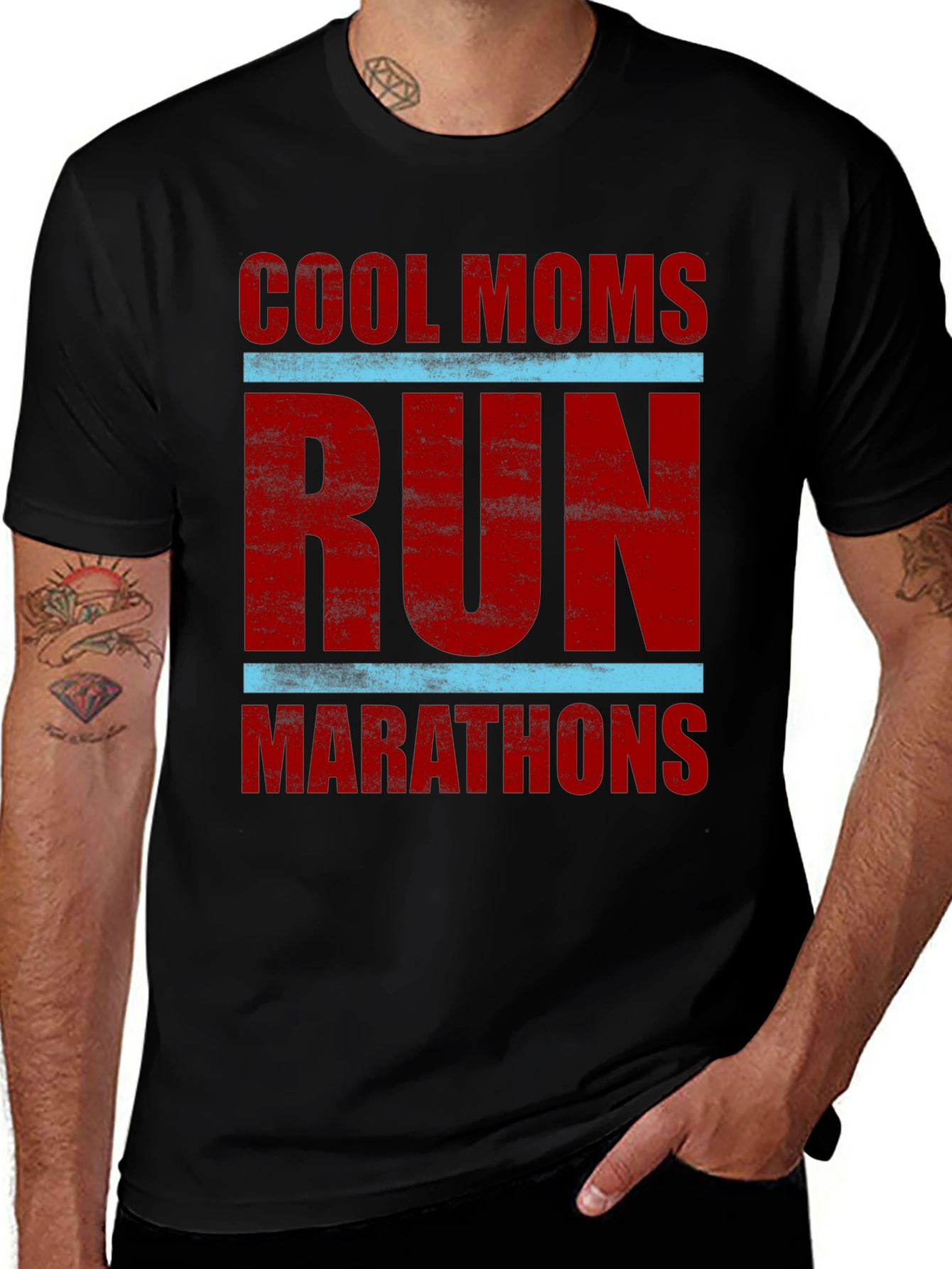 Cool Moms Run Marathons Graphic T-Shirt