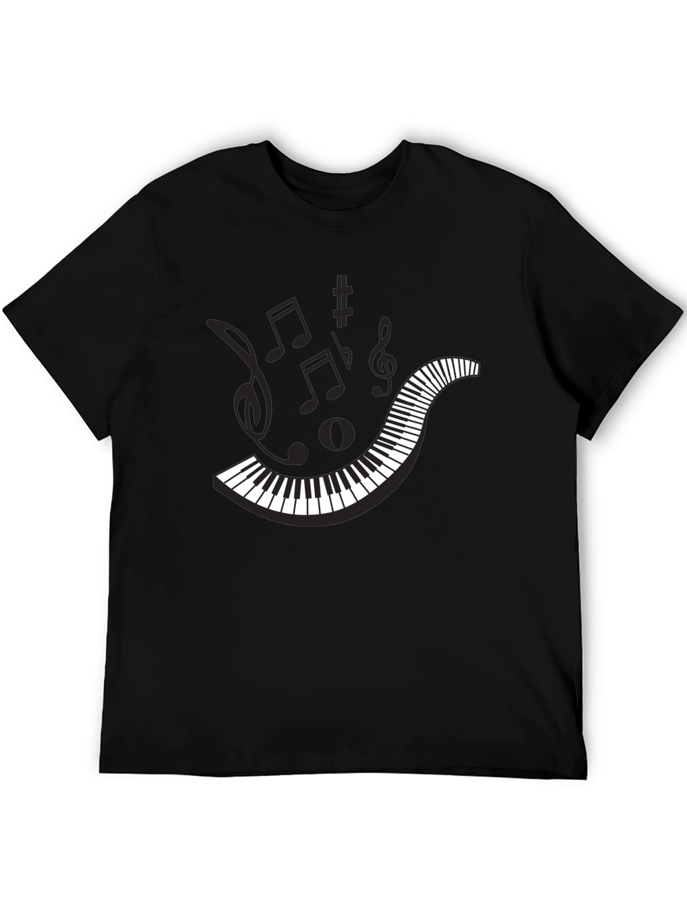 Musical Keyboard T-Shirt - Stylish Graphic Tee for Musicians
