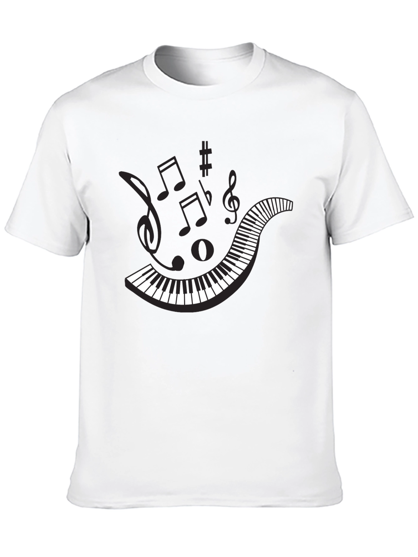 Musical Keyboard T-Shirt - Stylish Graphic Tee for Musicians