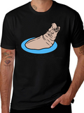 Funny Hippo T-Shirt - Dwaynes Underwater Laugh