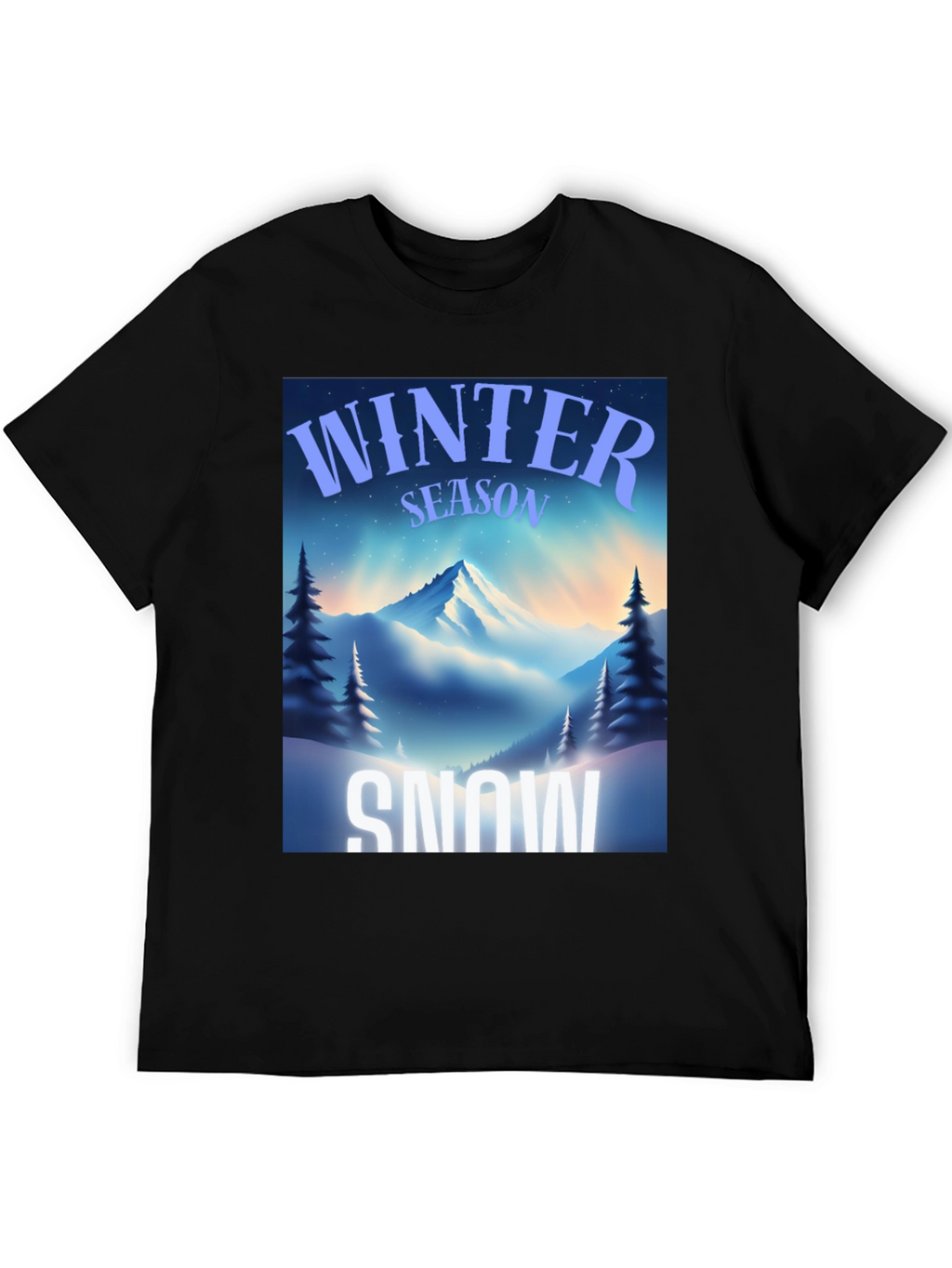Winter Season Snow Graphic T-Shirt