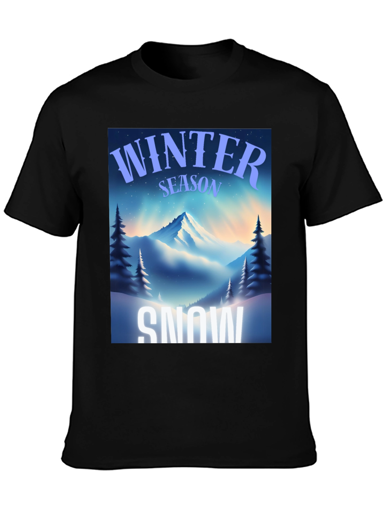 Winter Season Snow Graphic T-Shirt
