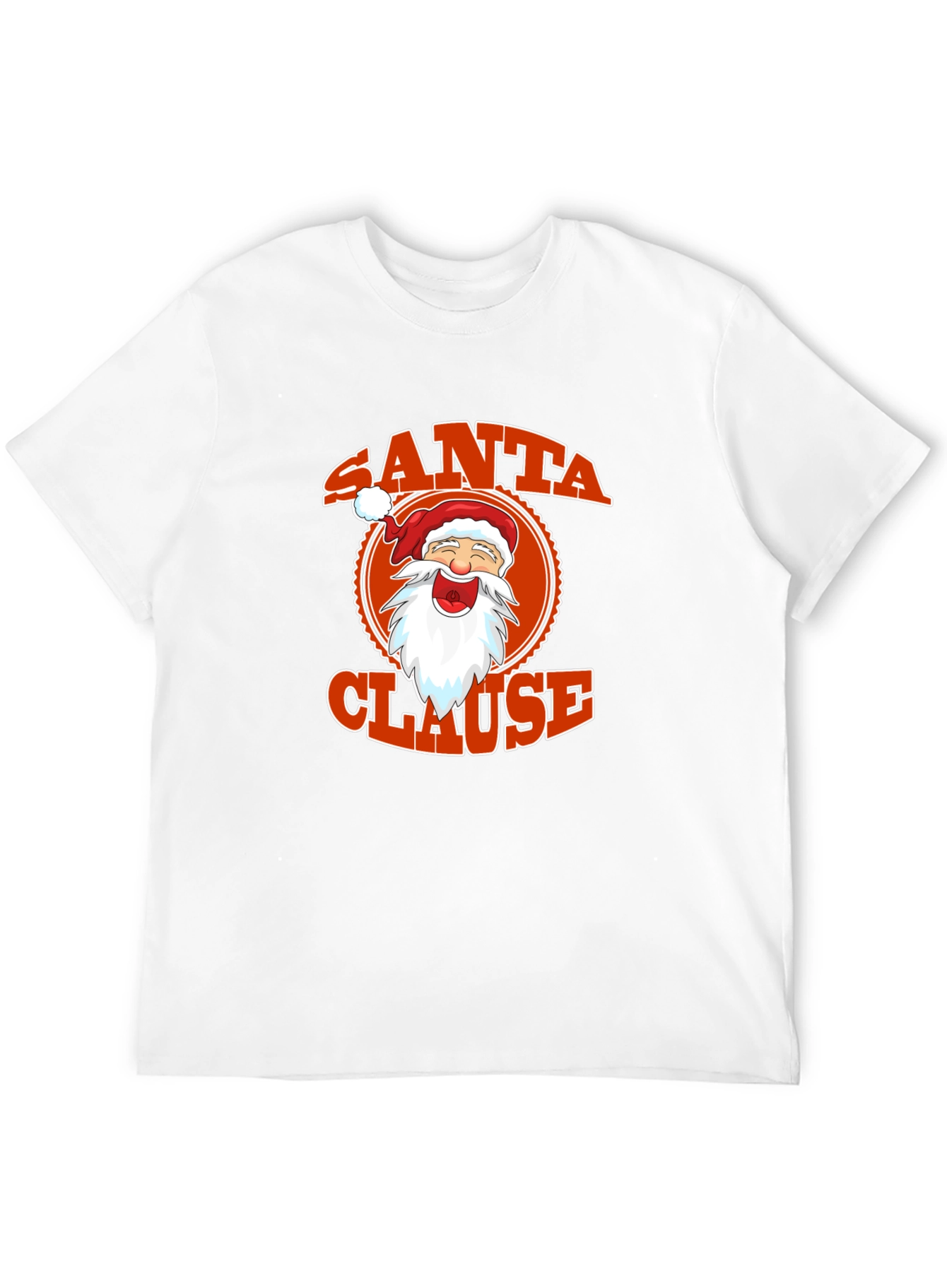 Santa Clause Graphic Tee - Festive Holiday Apparel