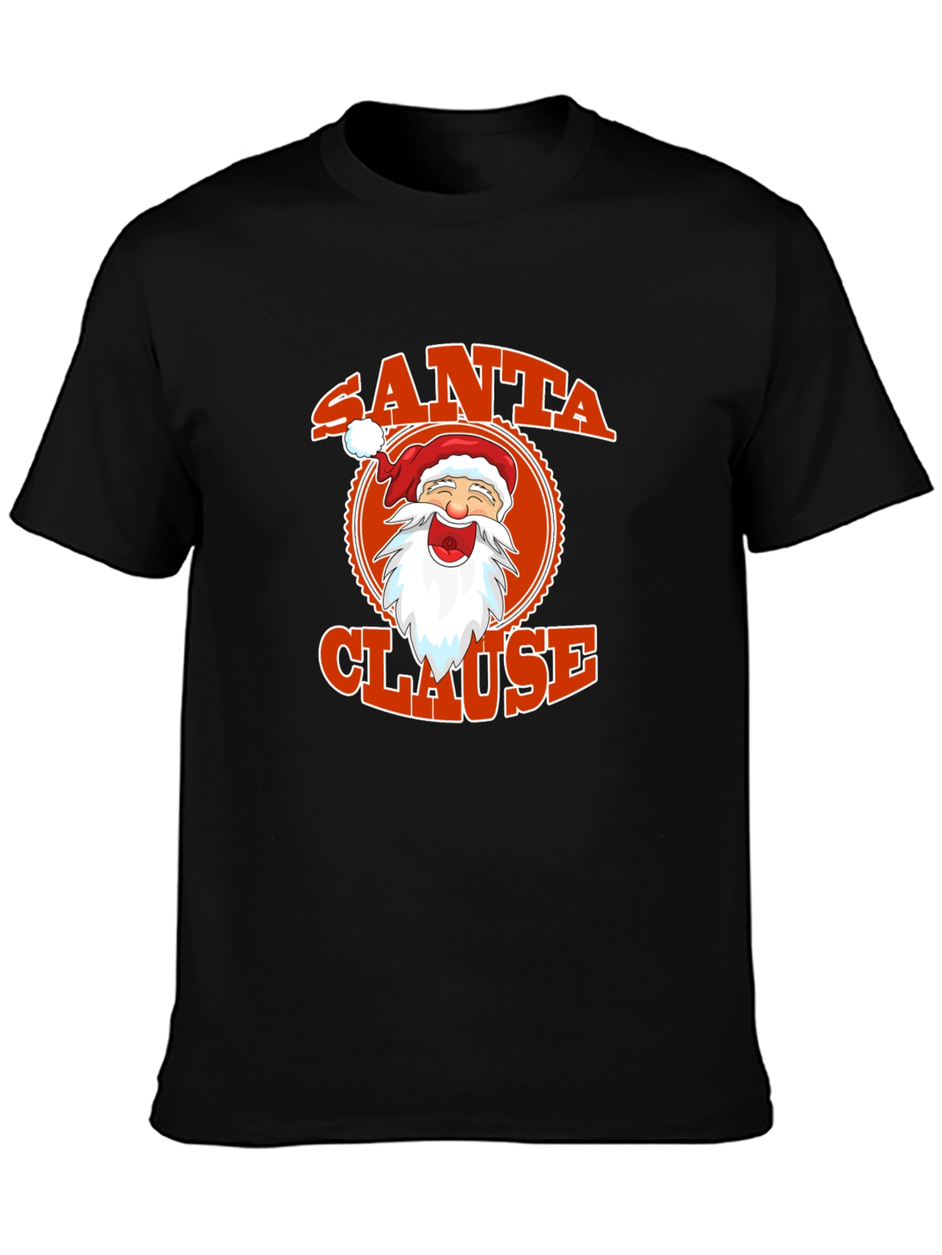Santa Clause Graphic Tee - Festive Holiday Apparel