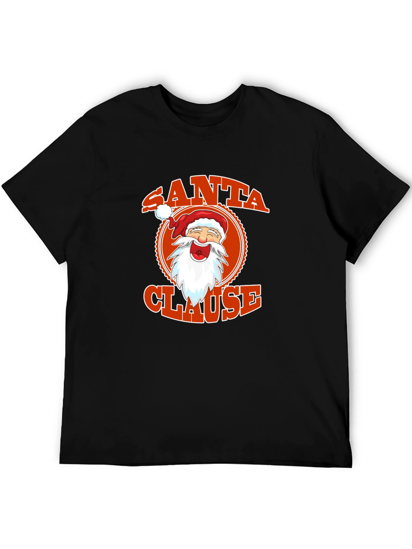 Santa Clause Graphic Tee - Festive Holiday Apparel