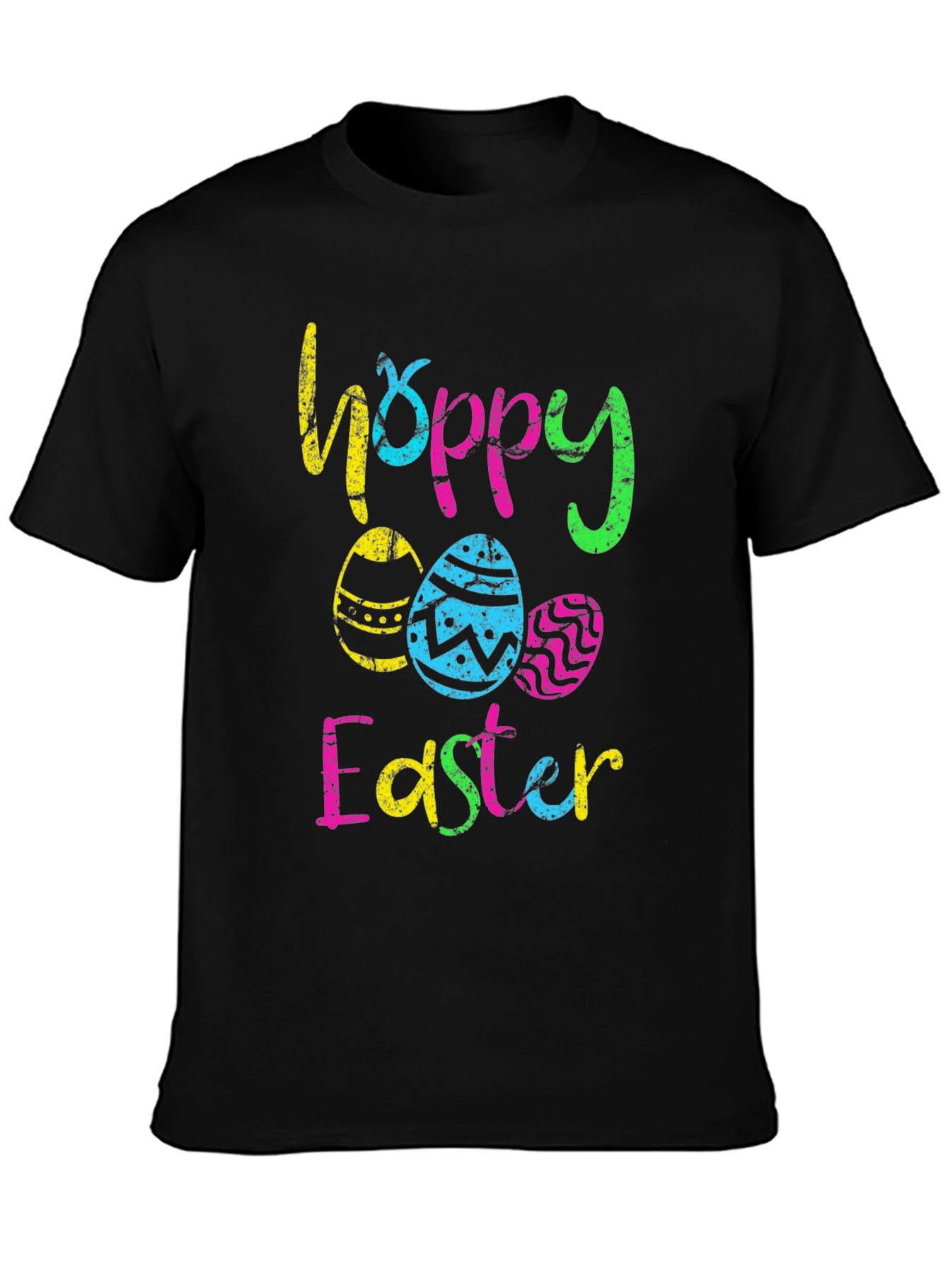 Hoppy Easter T-Shirt - Colorful Easter Egg Design