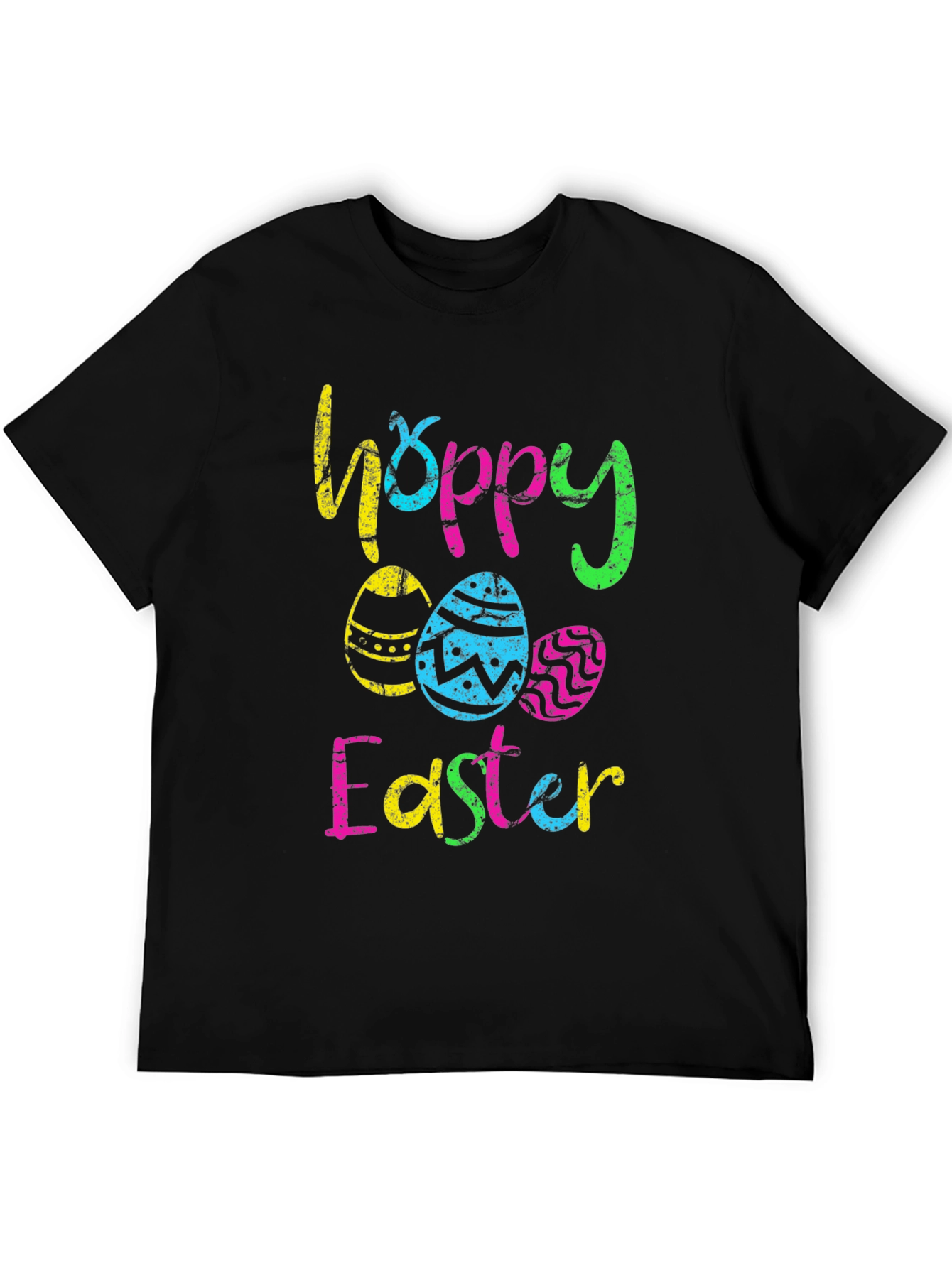Hoppy Easter T-Shirt - Colorful Easter Egg Design
