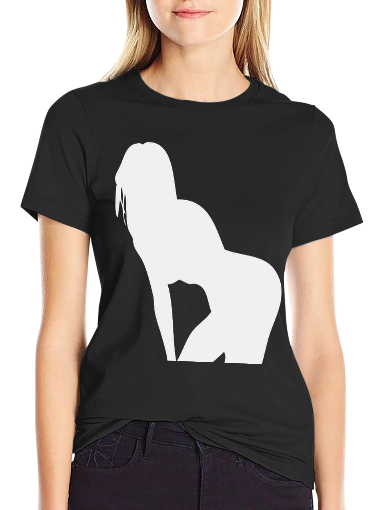 Silhouette Tee - Black Graphic T-Shirt