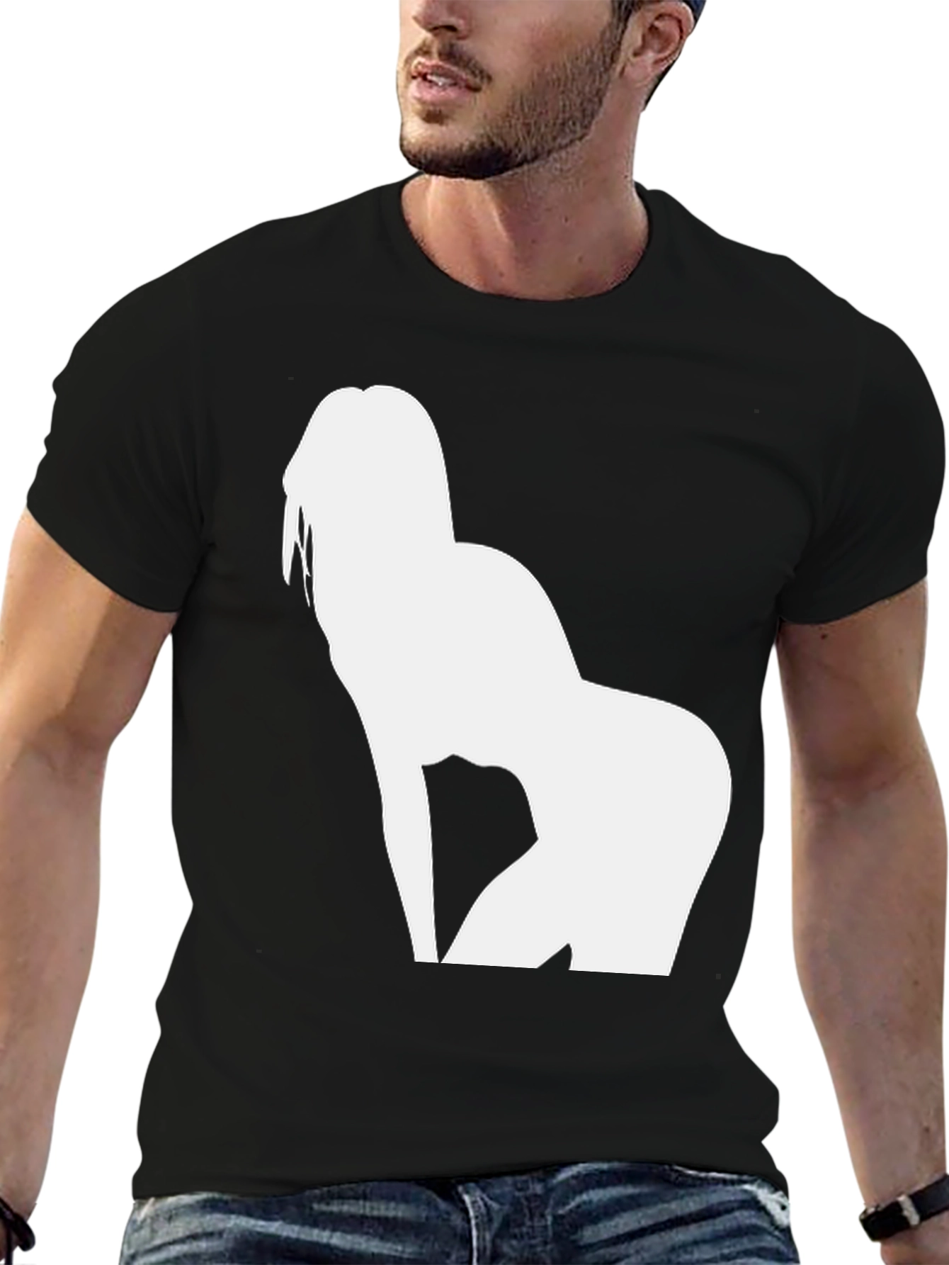 Silhouette Tee - Black Graphic T-Shirt