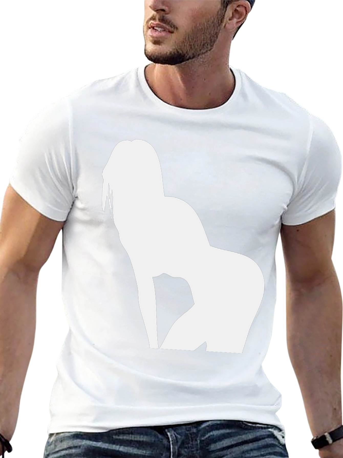 Silhouette Tee - Black Graphic T-Shirt