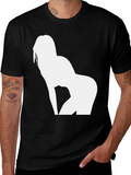 Silhouette Tee - Black Graphic T-Shirt