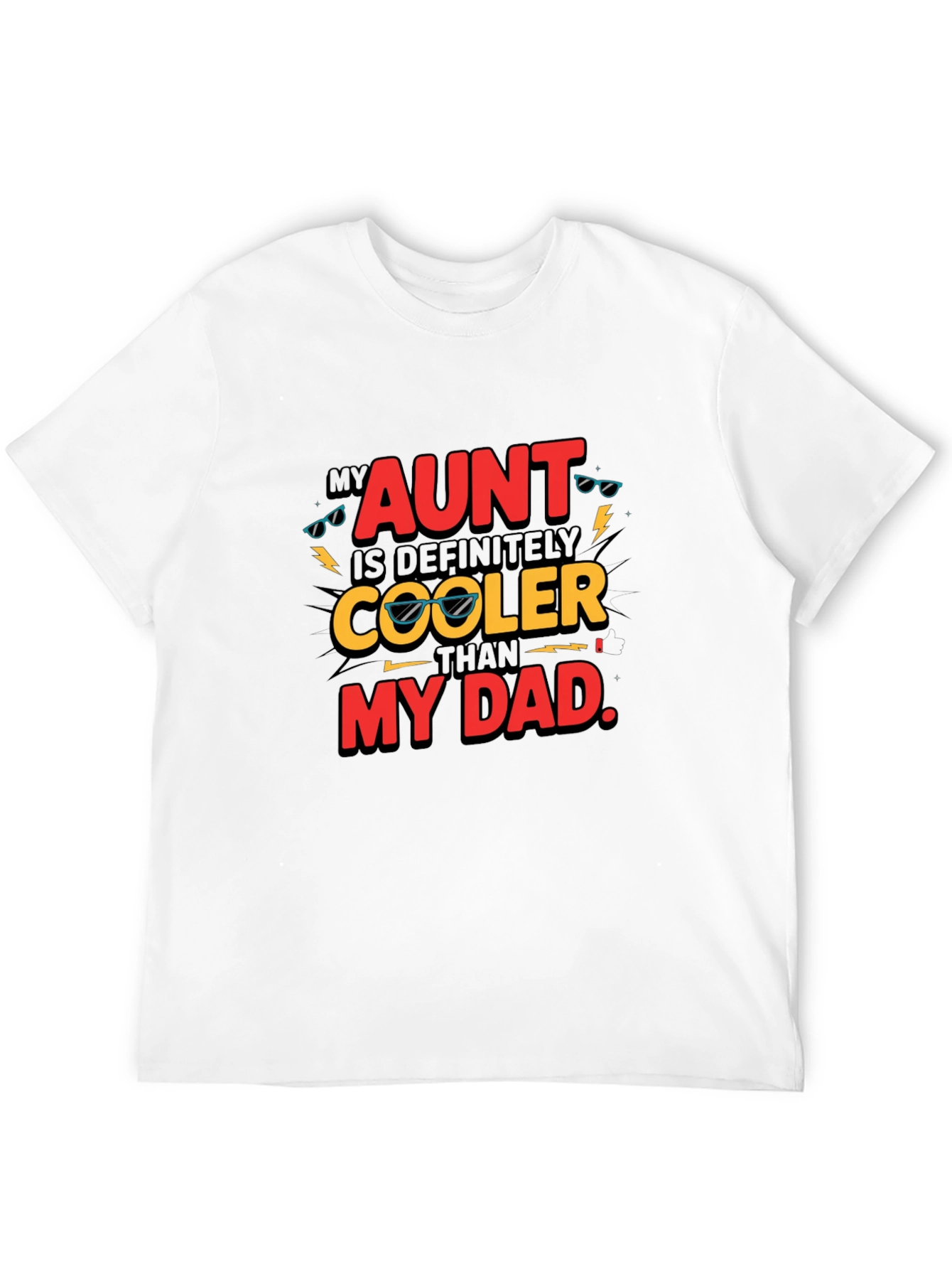 Cool Aunt Black Graphic T-Shirt