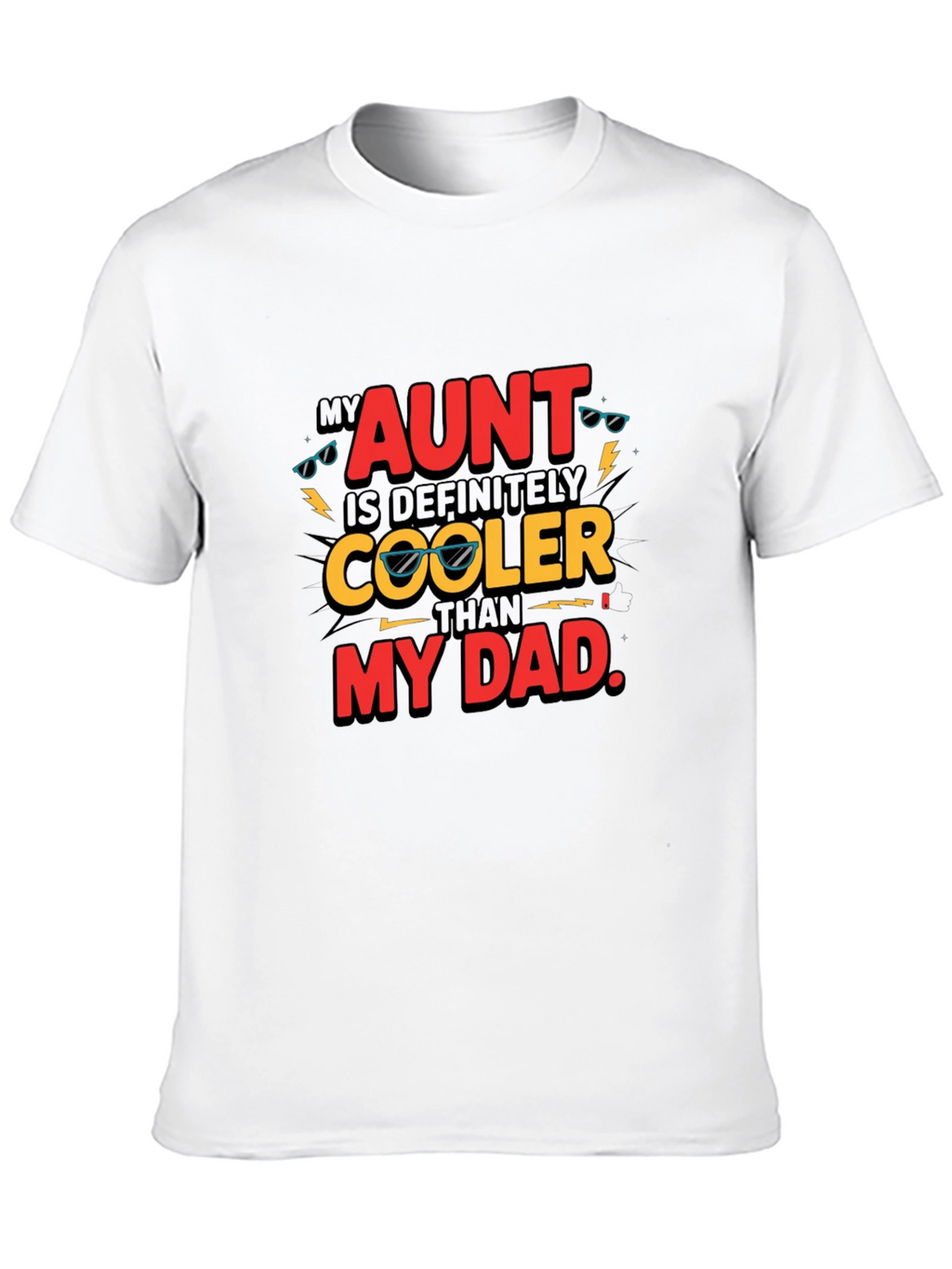 Cool Aunt Black Graphic T-Shirt