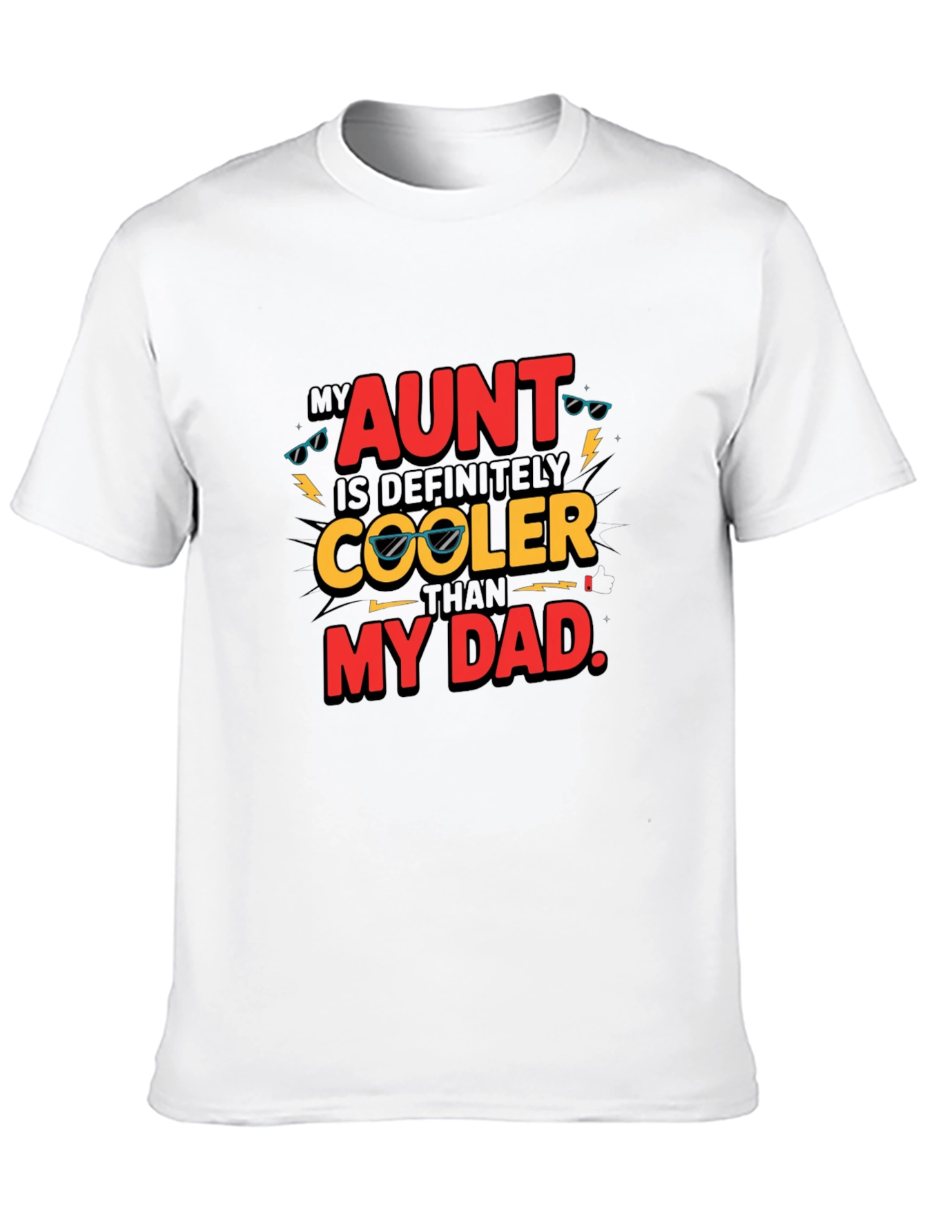 Cool Aunt Black Graphic T-Shirt