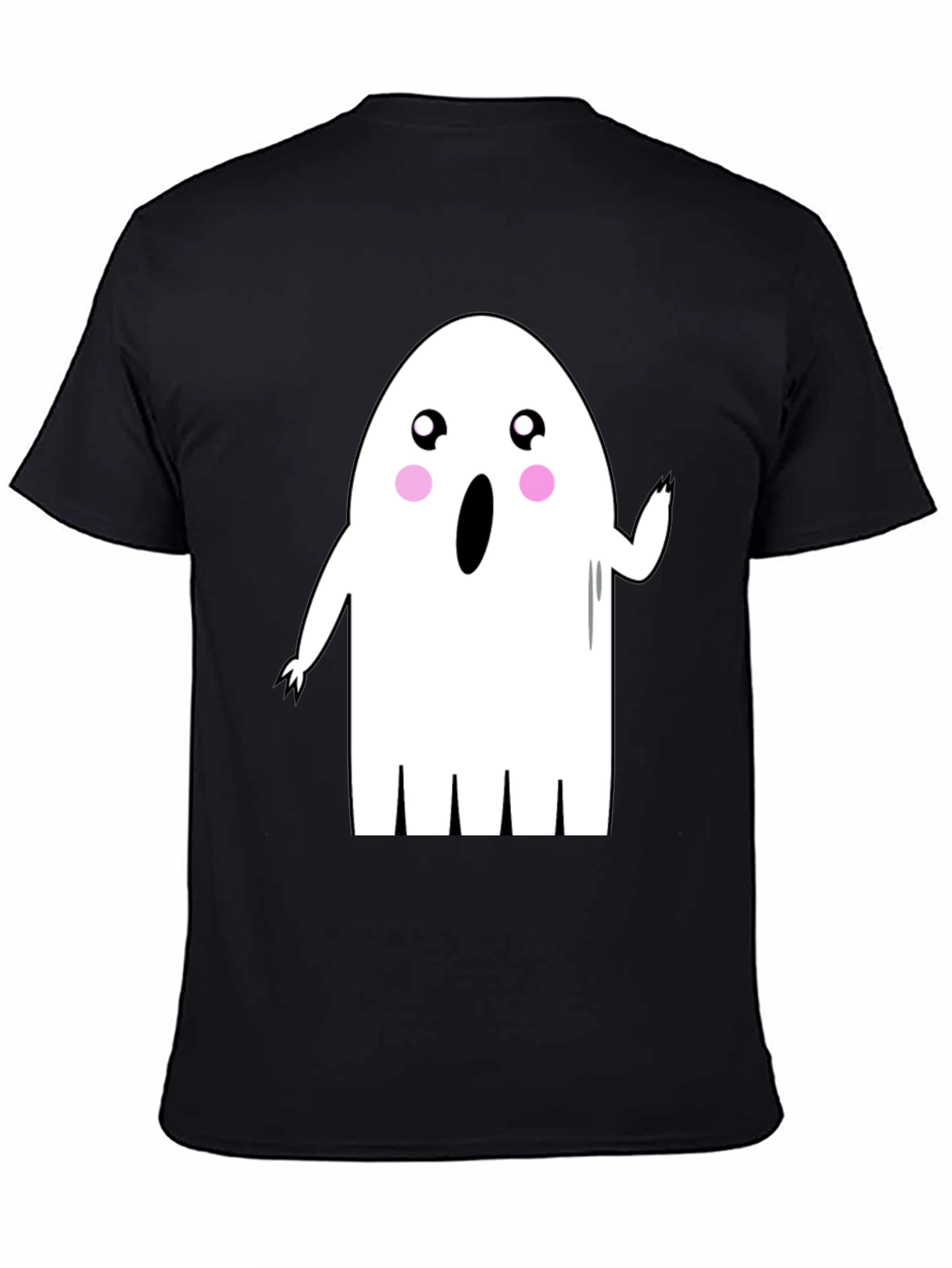 Cute Ghost Graphic Tee - Halloween Shirt