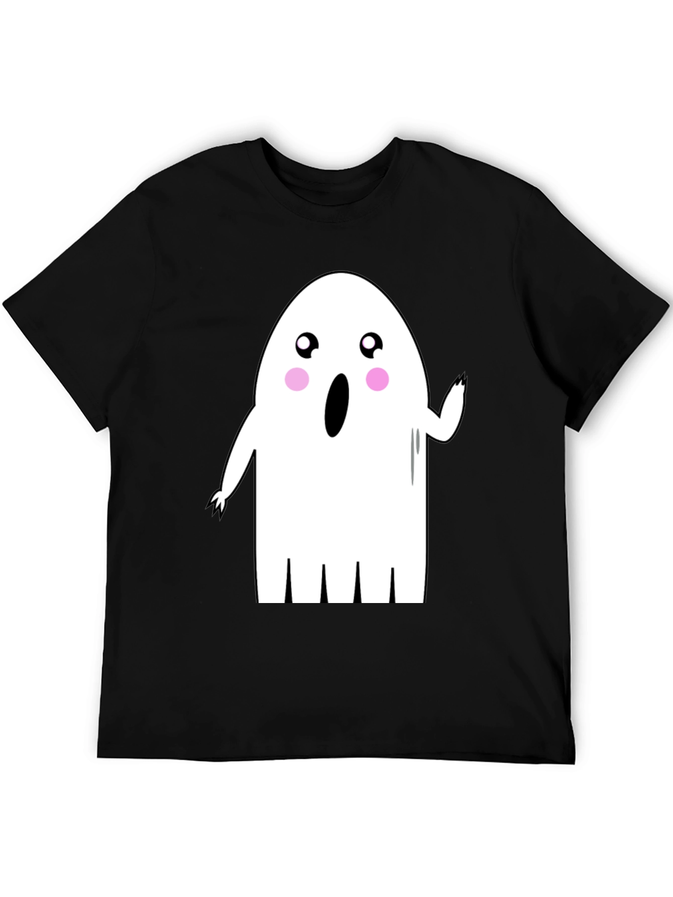 Cute Ghost Graphic Tee - Halloween Shirt