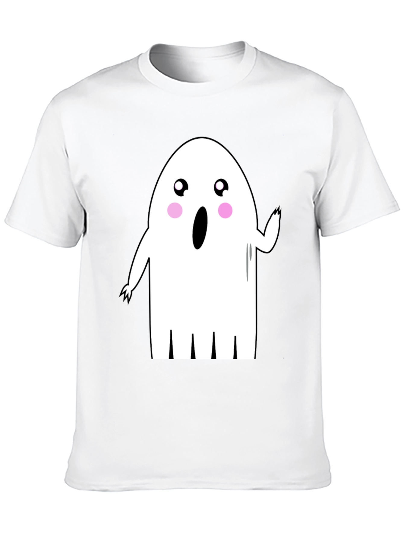 Cute Ghost Graphic Tee - Halloween Shirt