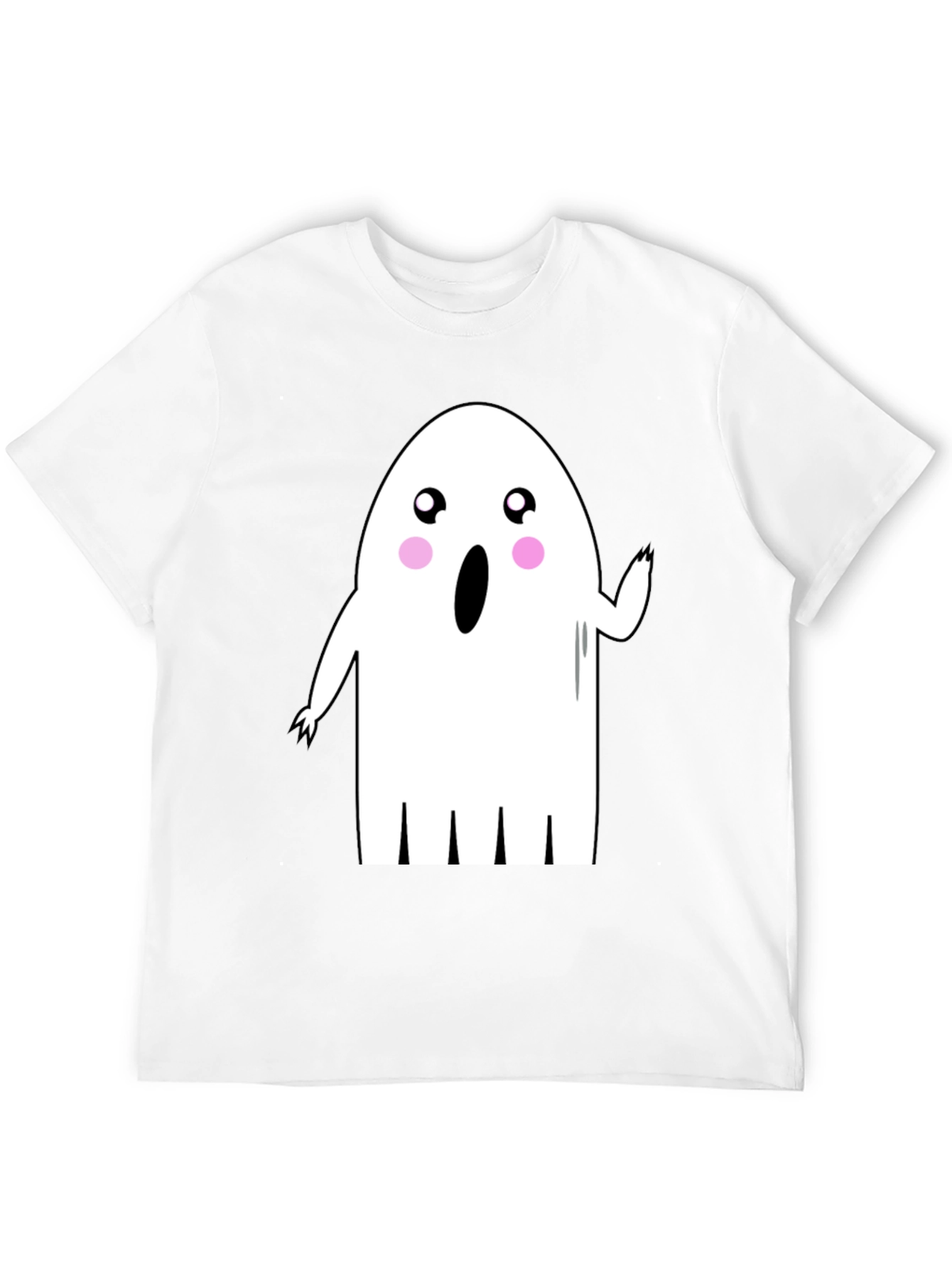 Cute Ghost Graphic Tee - Halloween Shirt