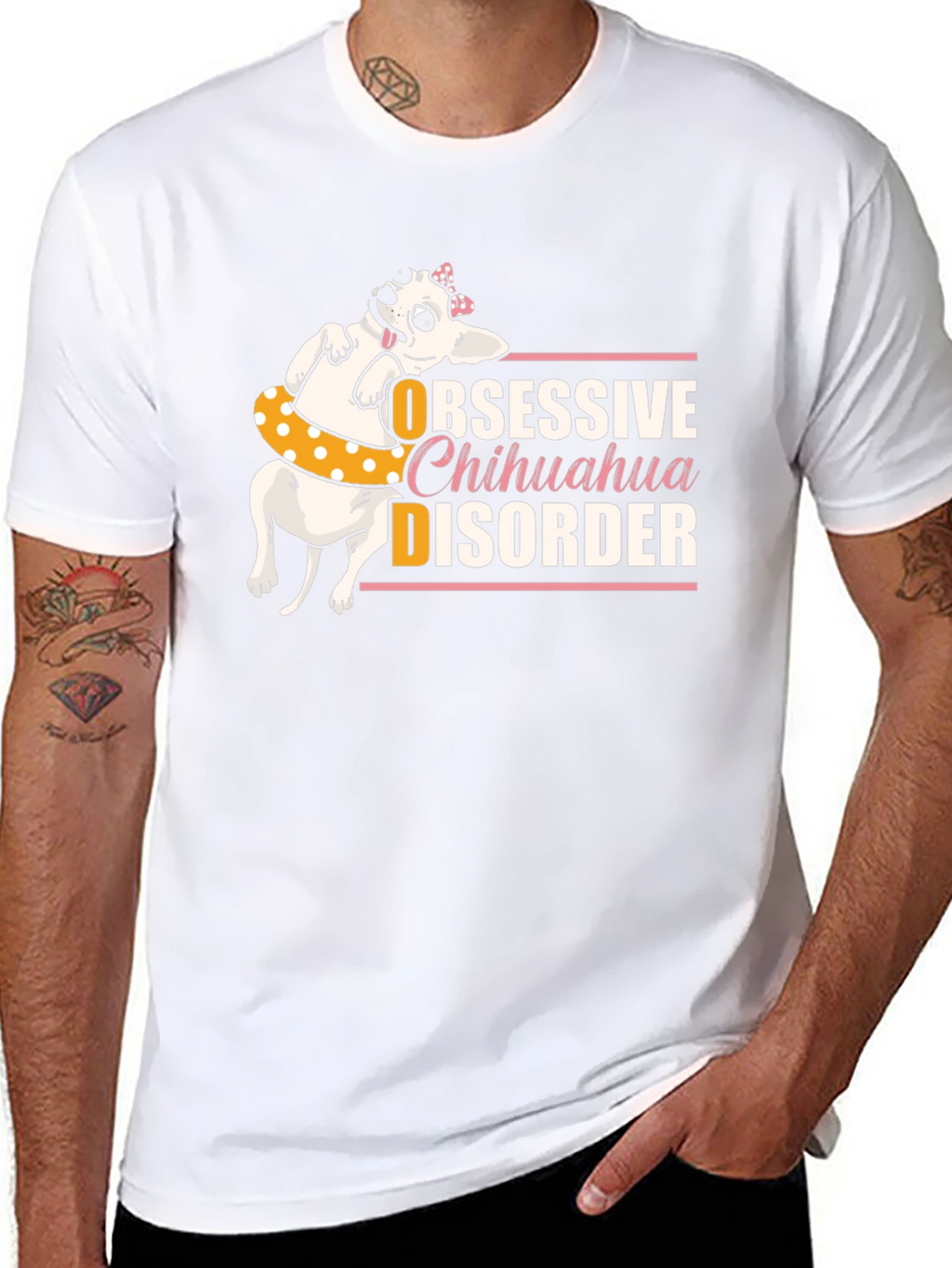 Obsessive Chihuahua Disorder Black T-Shirt