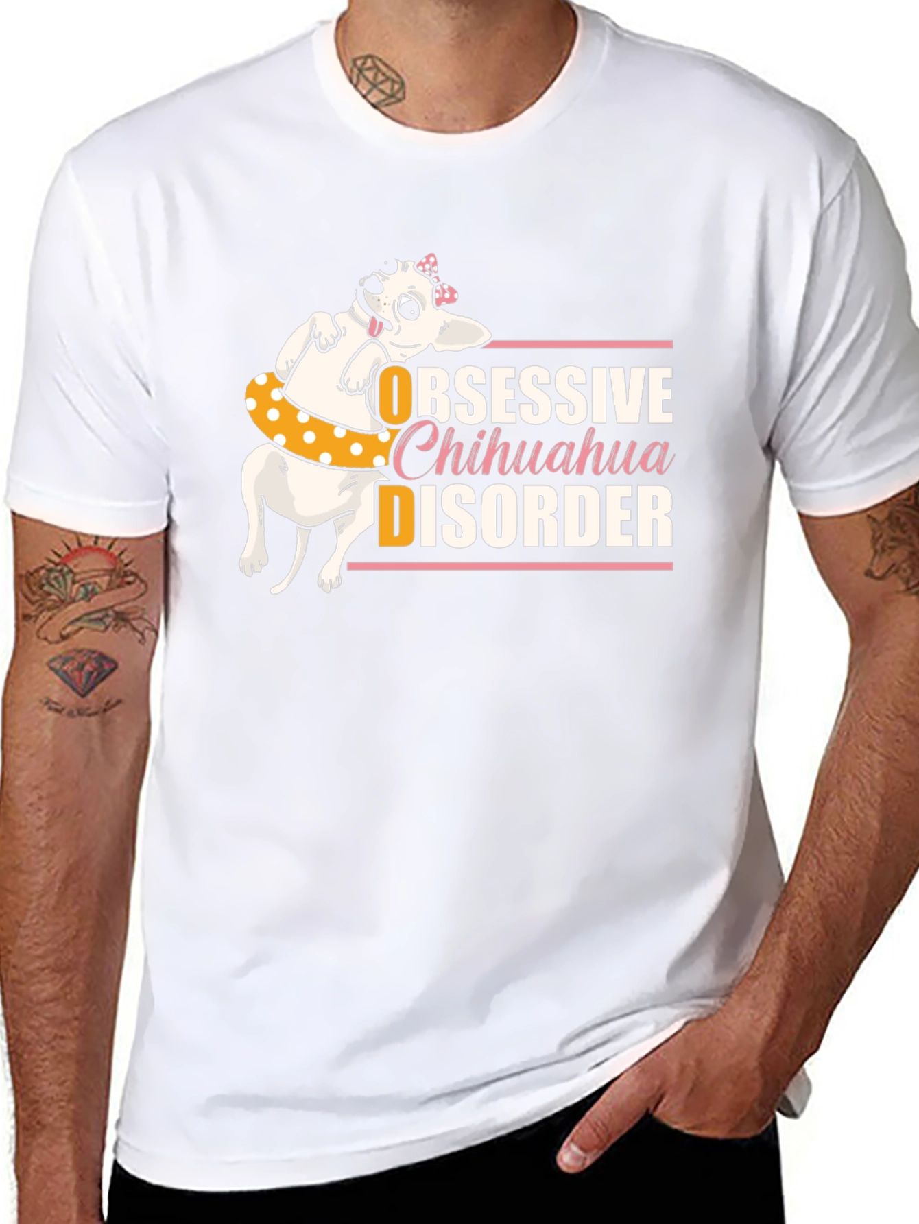 Obsessive Chihuahua Disorder Black T-Shirt