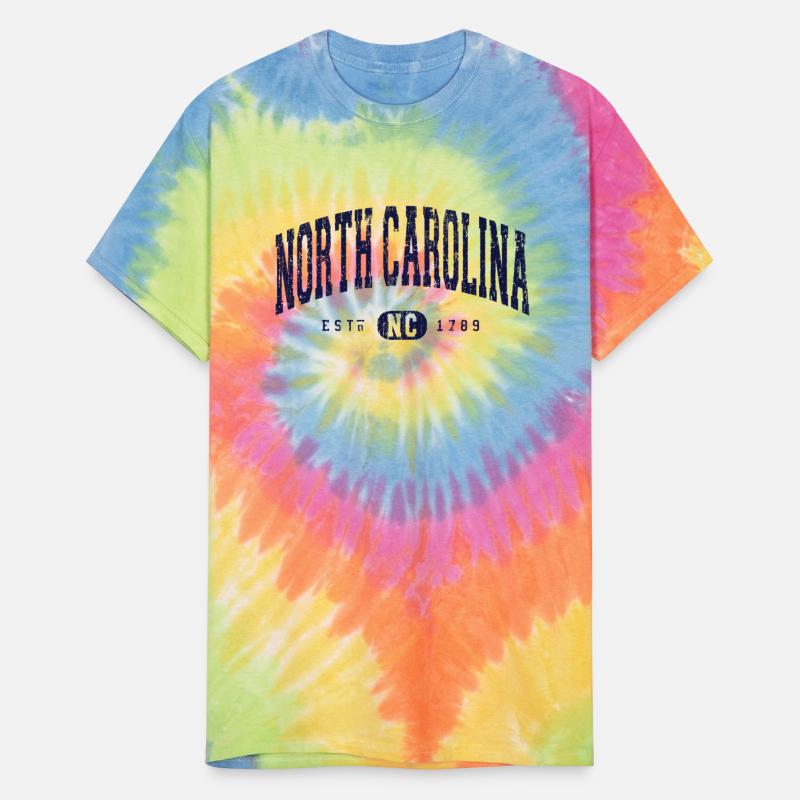 North Carolina Arch Distressed Navy Vintage