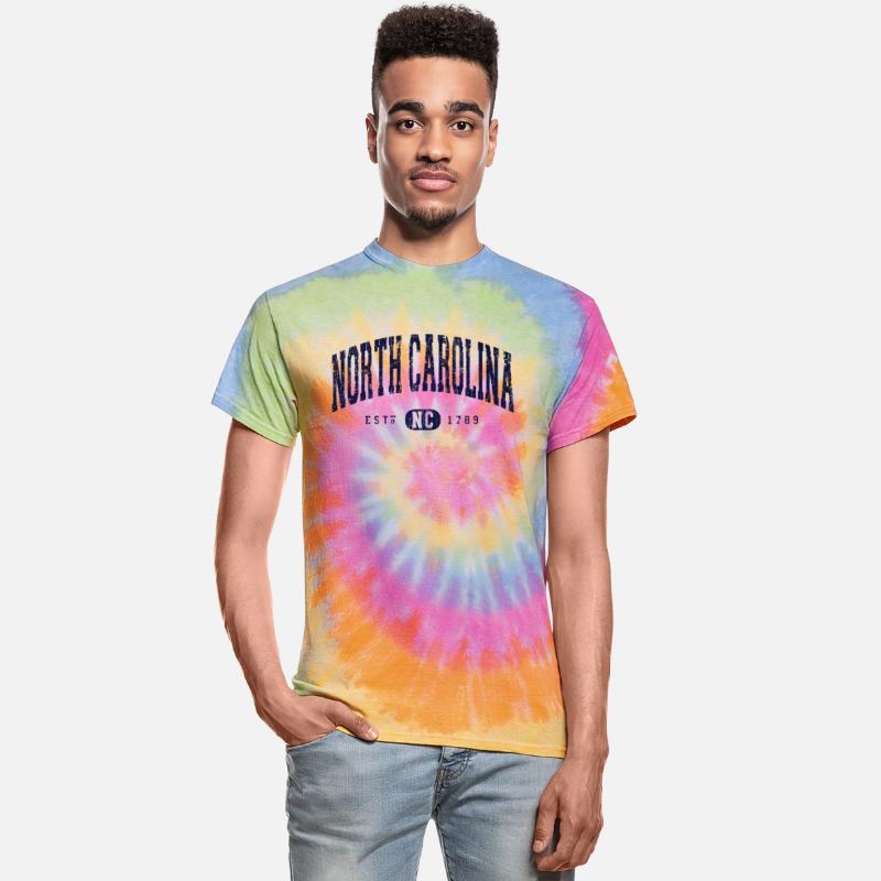 North Carolina Arch Distressed Navy Vintage