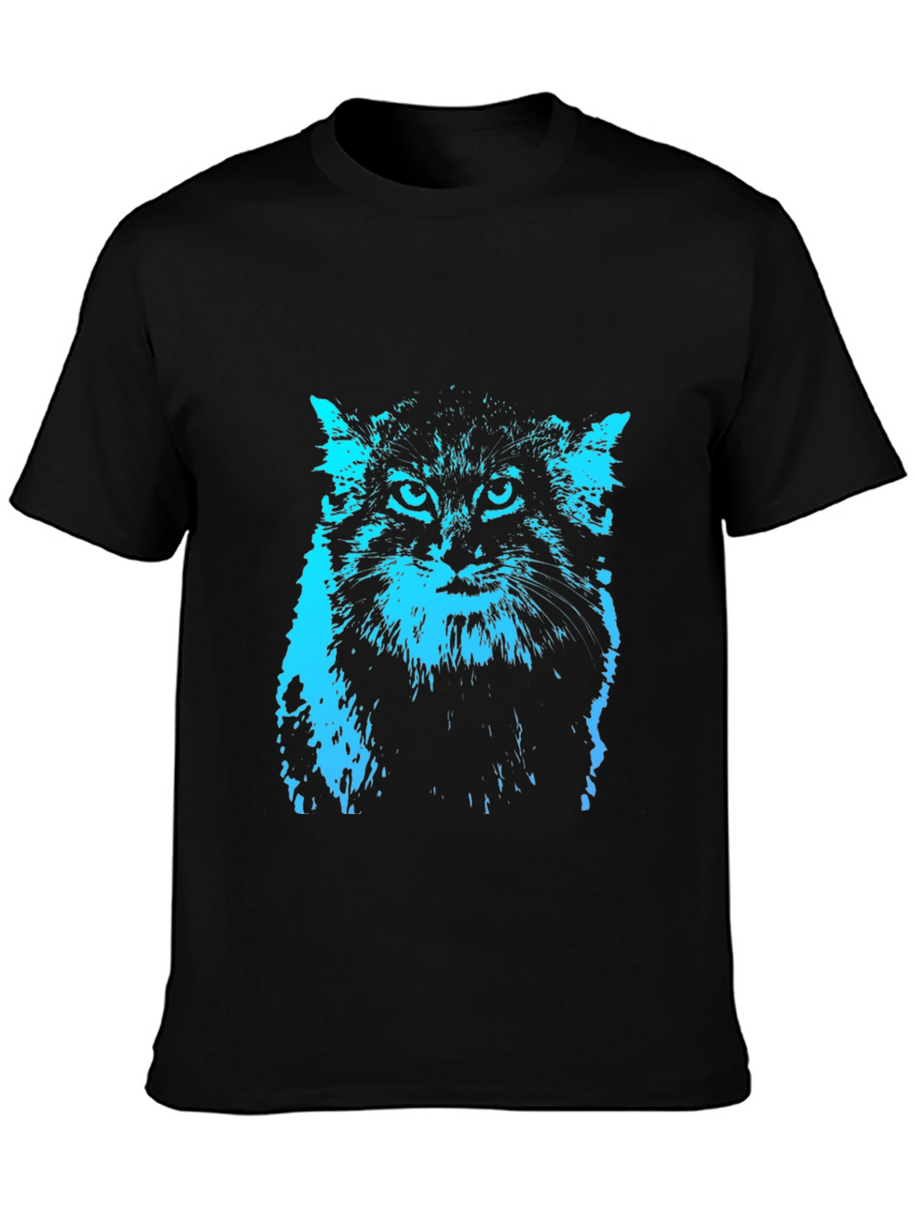 Cool Cat Graphic Tee - Black T-Shirt