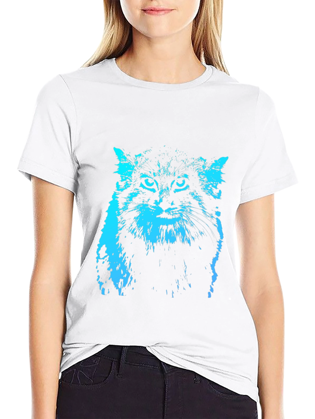 Cool Cat Graphic Tee - Black T-Shirt
